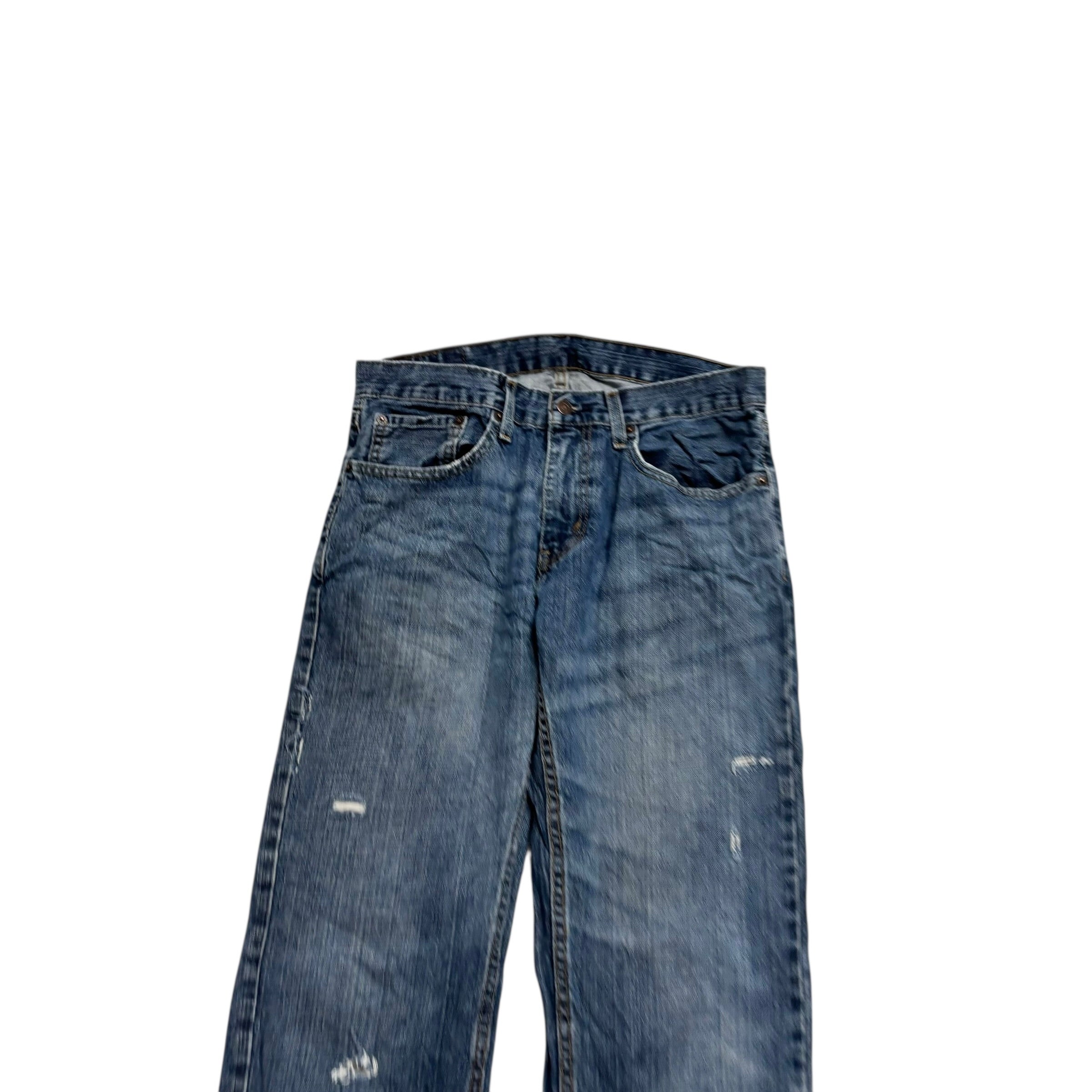 Levis 559 Jeans W32 L34 Mens Mid Blue Regular Straight Fit Denim (F)