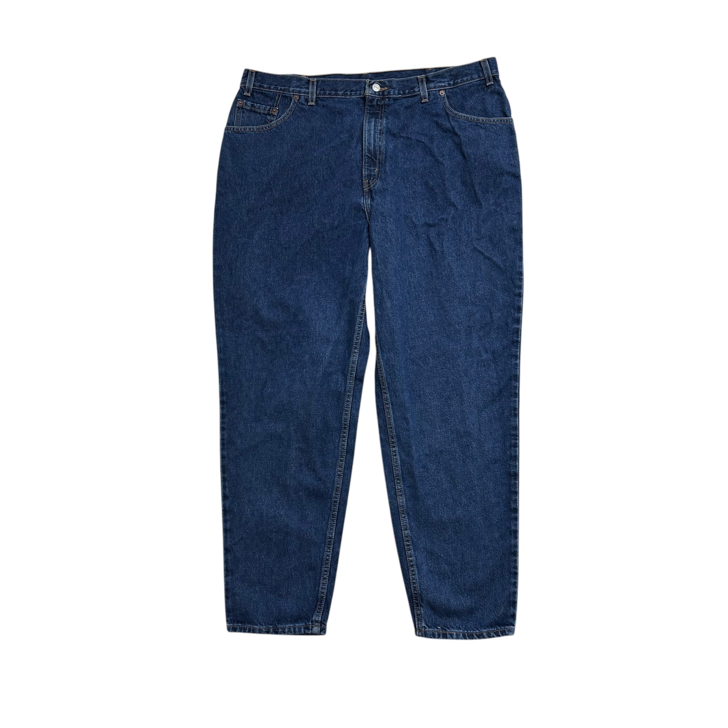 Levis 550 Jeans W40 L30 Womens Dark Blue Relaxed Taper Mom Vintage Denim (F)