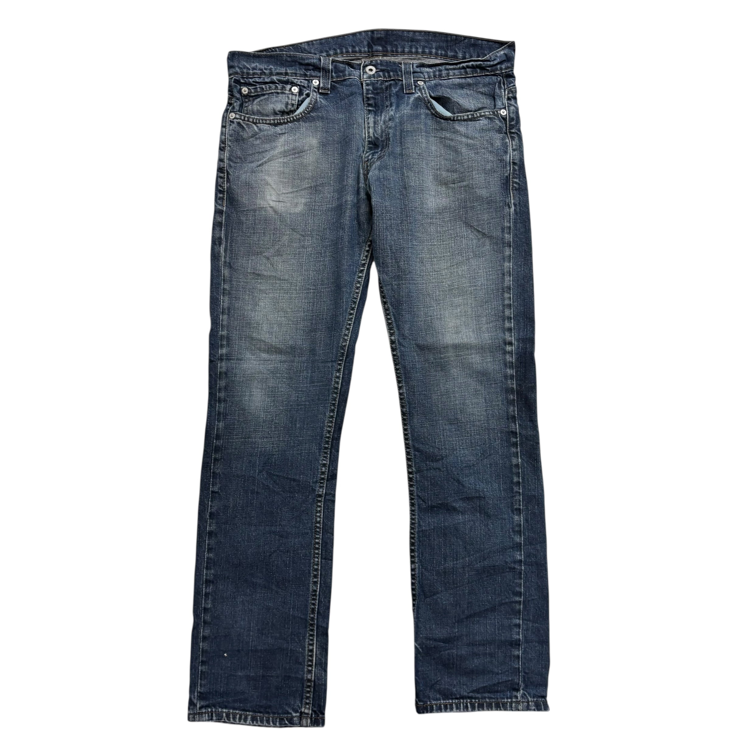 Levis 511 Jeans W34 L30 Mens Dark Blue Slim Fit Stretch Vintage Denim