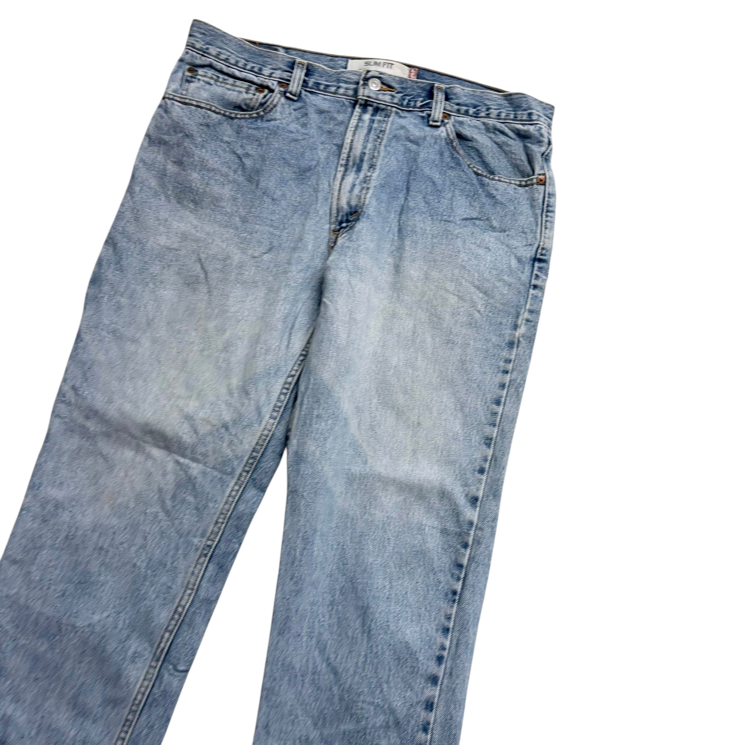 Levis 512 Jeans W36 L28 Mens Light Blue Slim Tapered Fit Vintage Denim