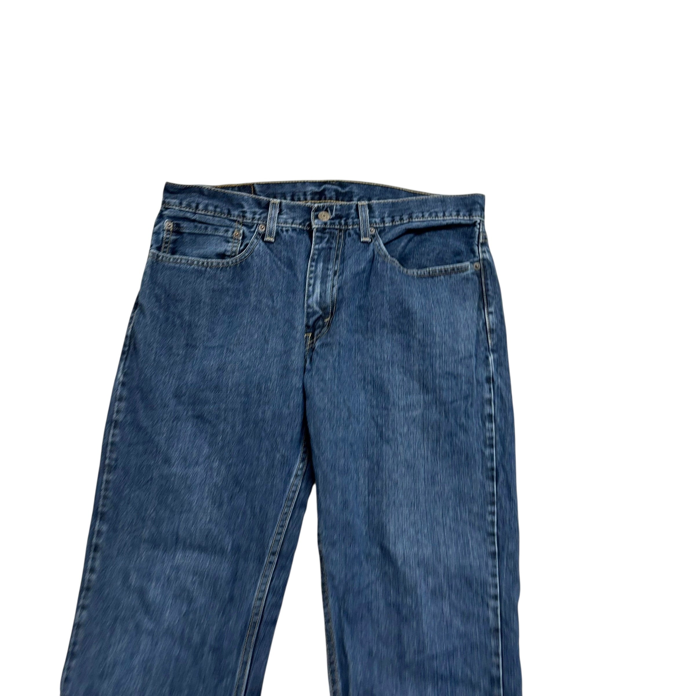Levis 559 Jeans W34 L30 Mens Mid Blue Baggy Relaxed Straight Fit Denim (E)