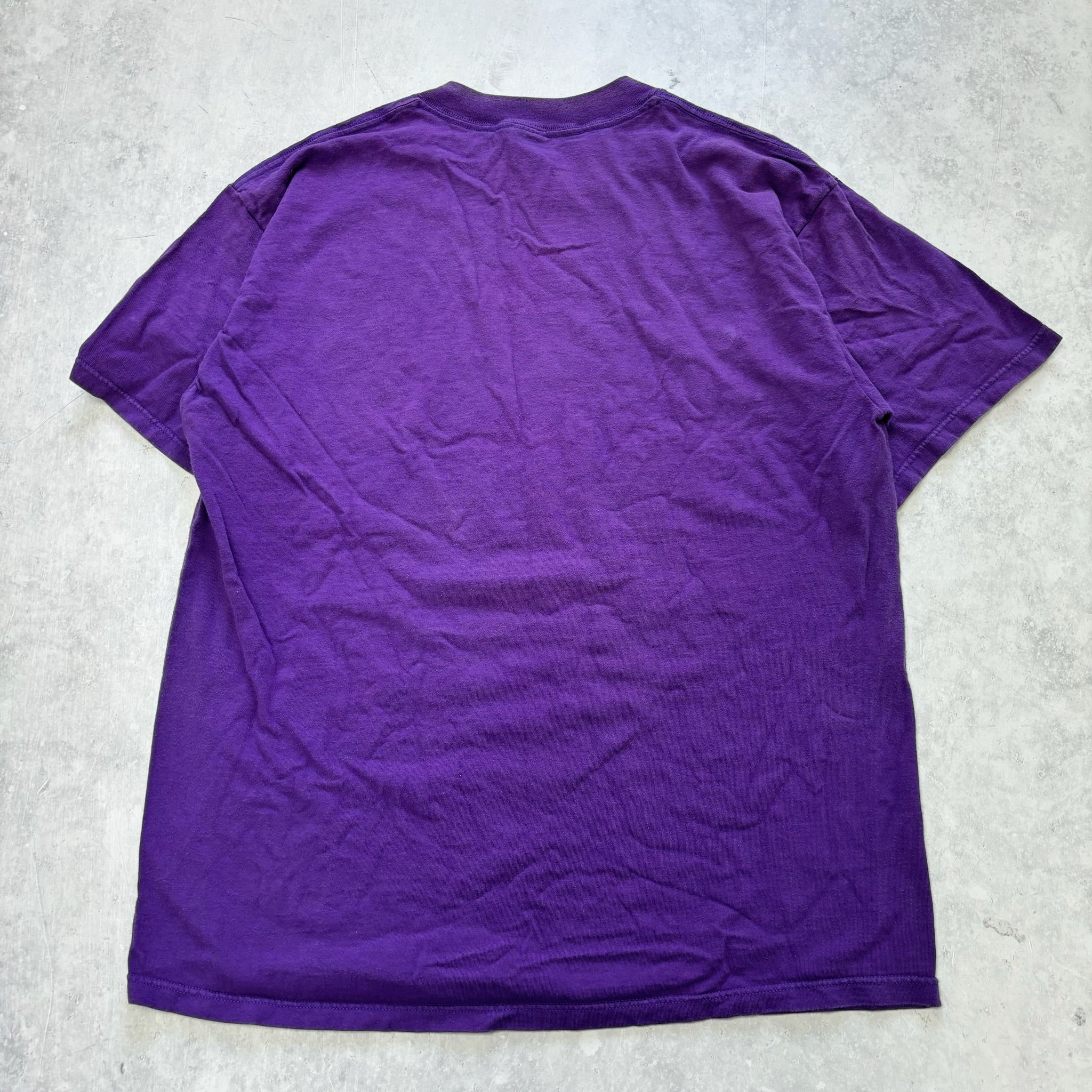 Vintage T Shirt Mens XL Purple Graphic Print 90s Racing