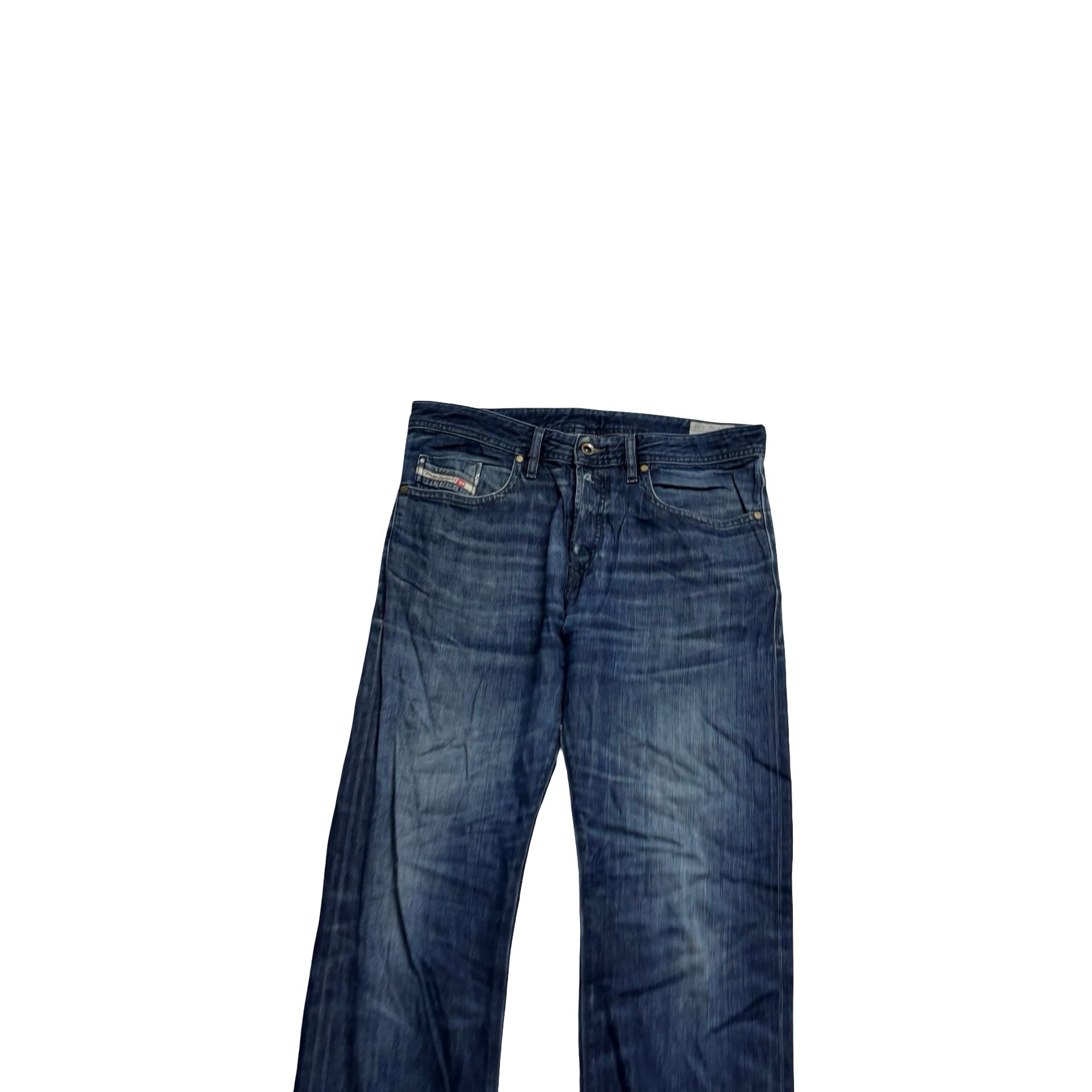 Diesel Buster Jeans W32 L32 Mens Dark Blue Slim Tapered Fit Denim (F)