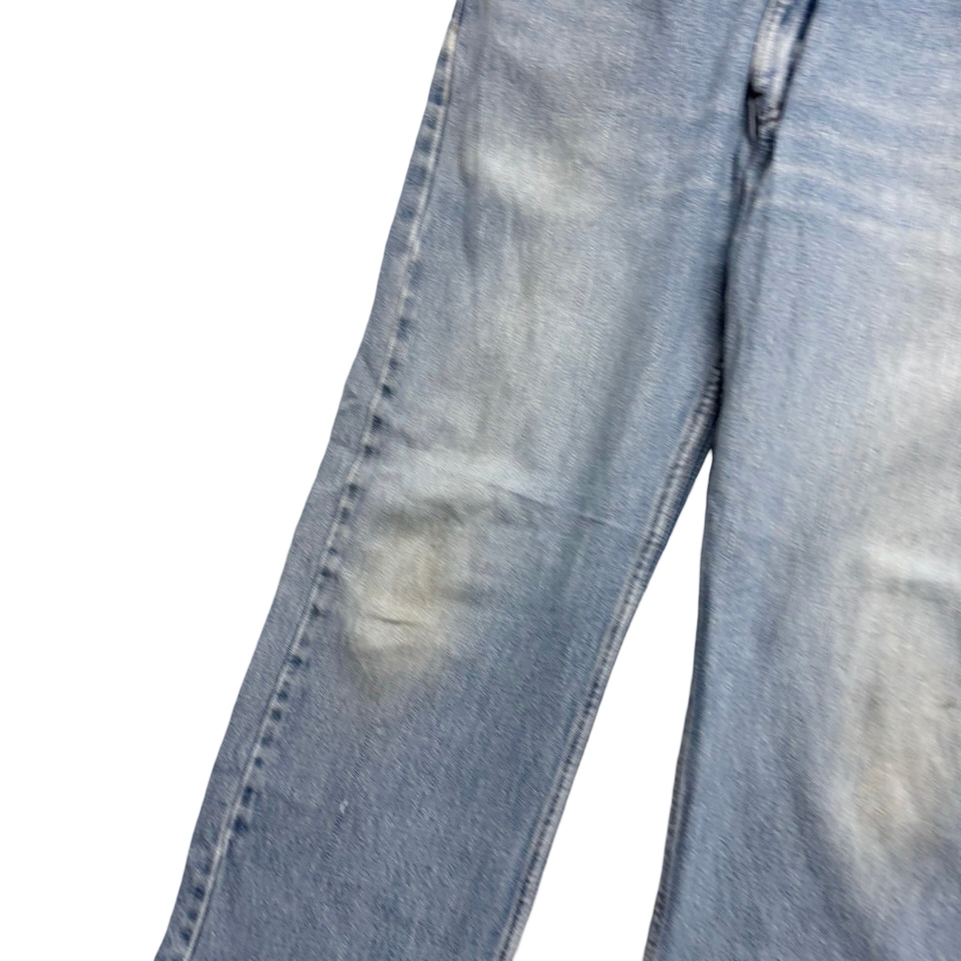 Levis 505 Jeans W36 L30 Mens Light Blue Regular Straight Fit Vintage Denim (F)