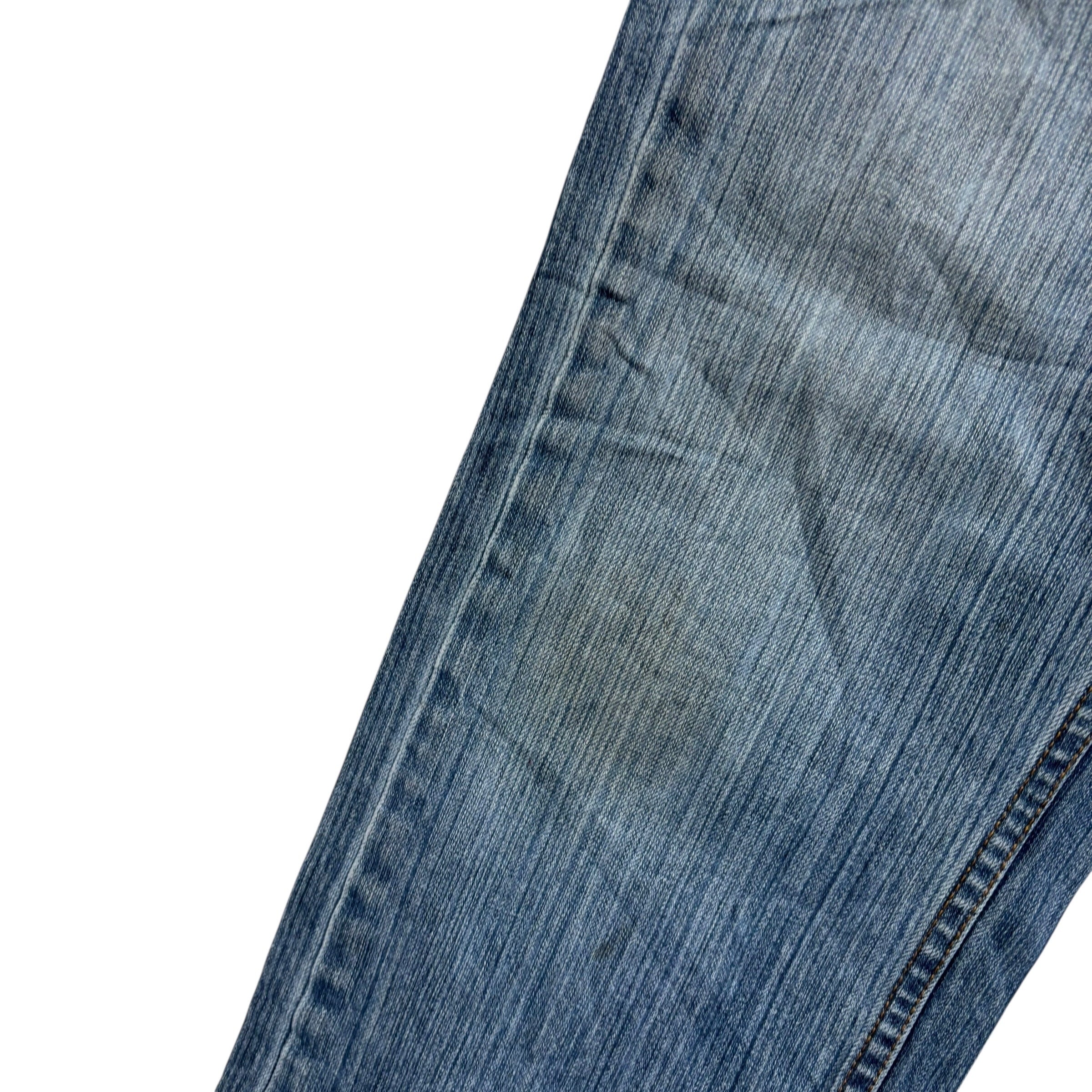 Levis 559 Jeans W33 L32 Mens Mid Blue Relaxed Straight Fit Denim (F)