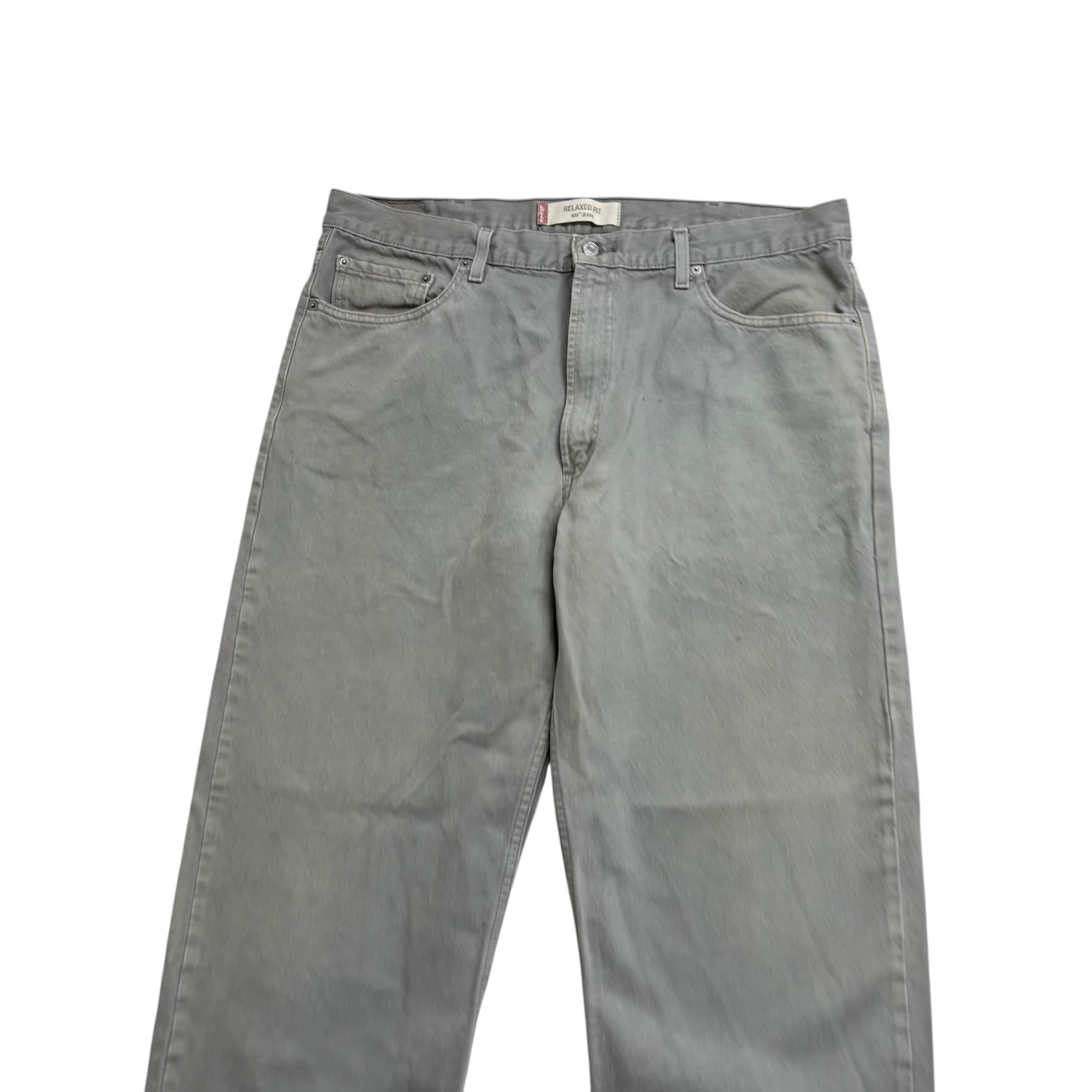 Levis 550 Jeans W40 L32 Mens Grey Baggy Relaxed Straight Fit Vintage Denim