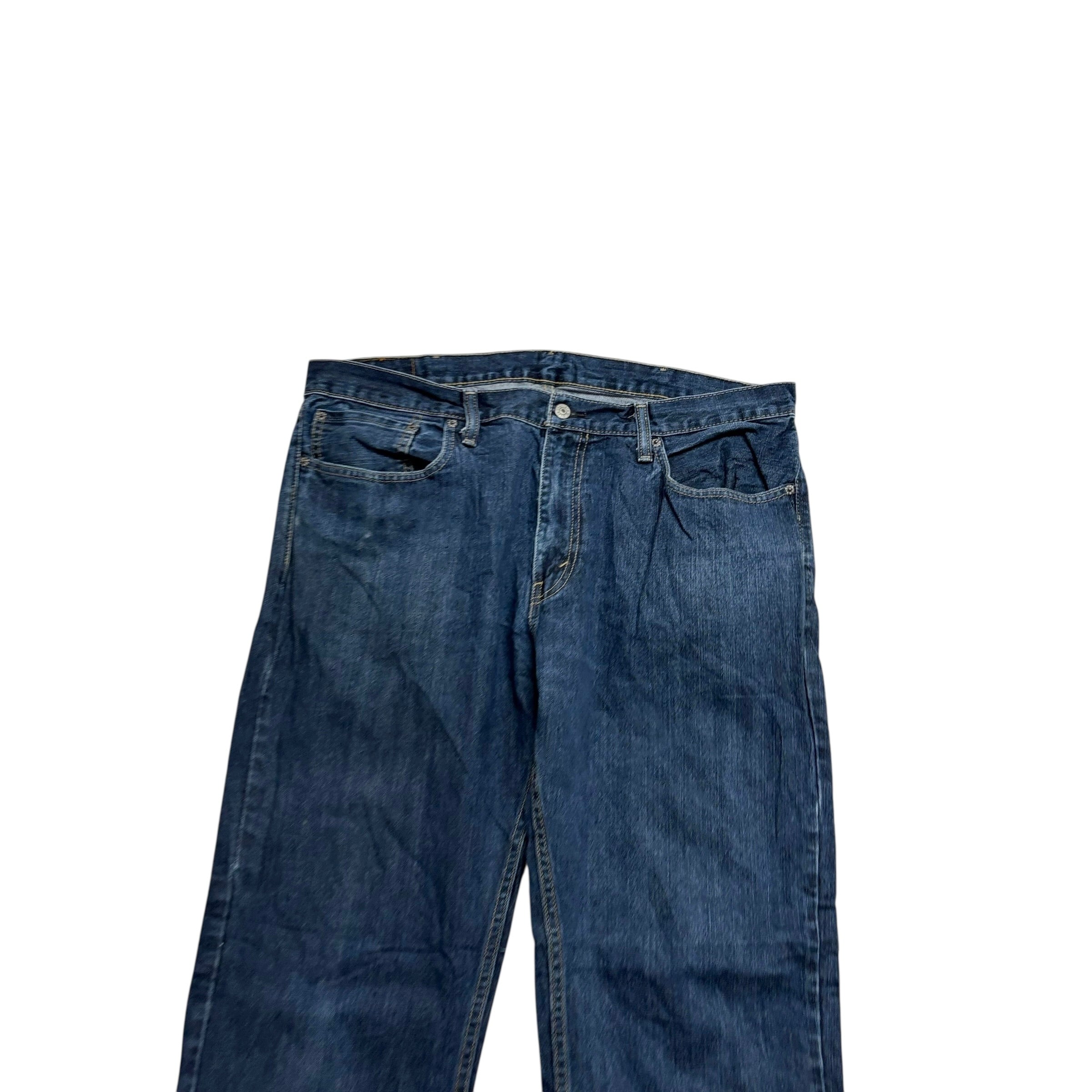 Levis 559 Jeans W38 L34 Mens Dark Blue Baggy Relaxed Straight Fit Denim (E)