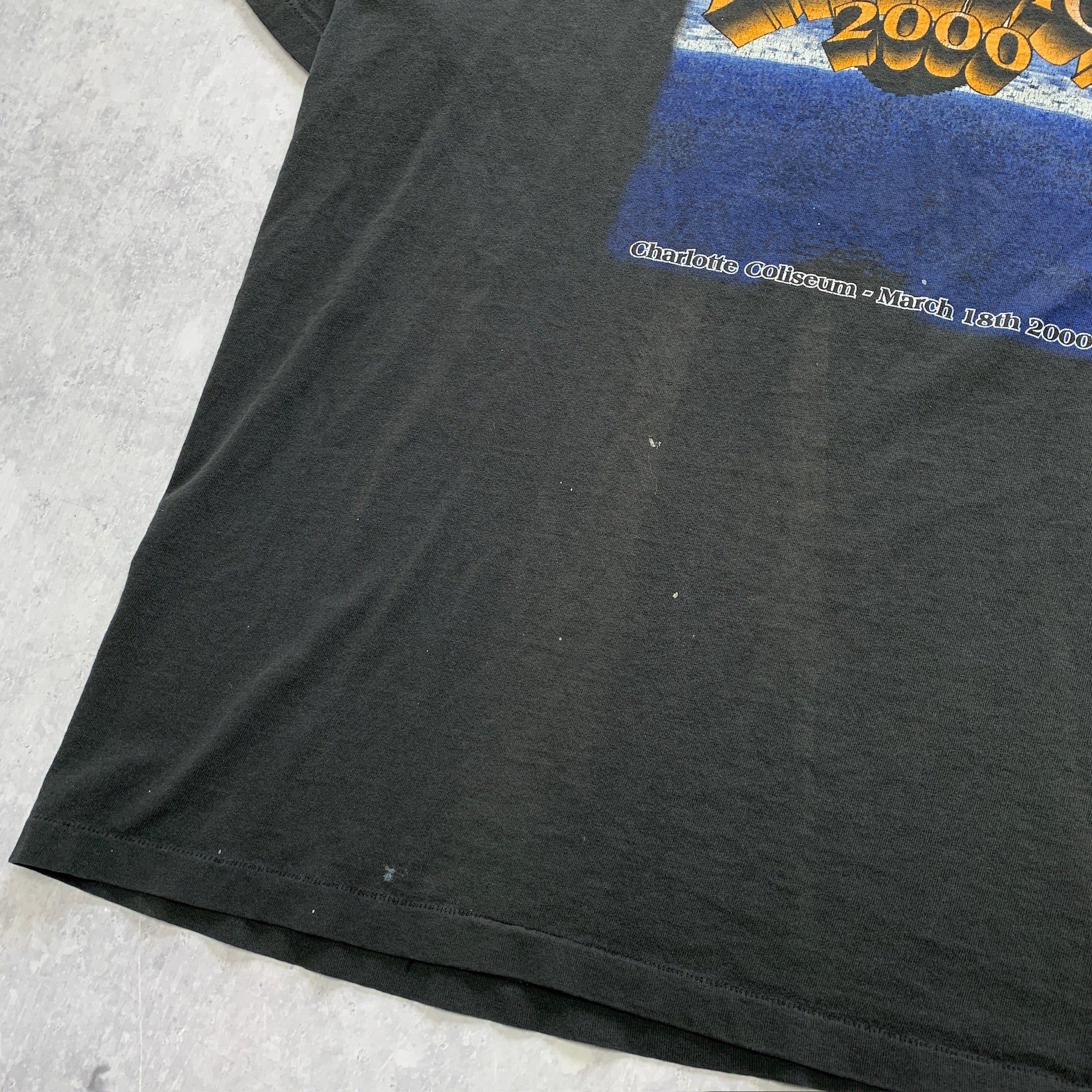 Vintage T Shirt Mens XXL Black Single Stitch Graphic Print 00s Music Rap Hip Hop