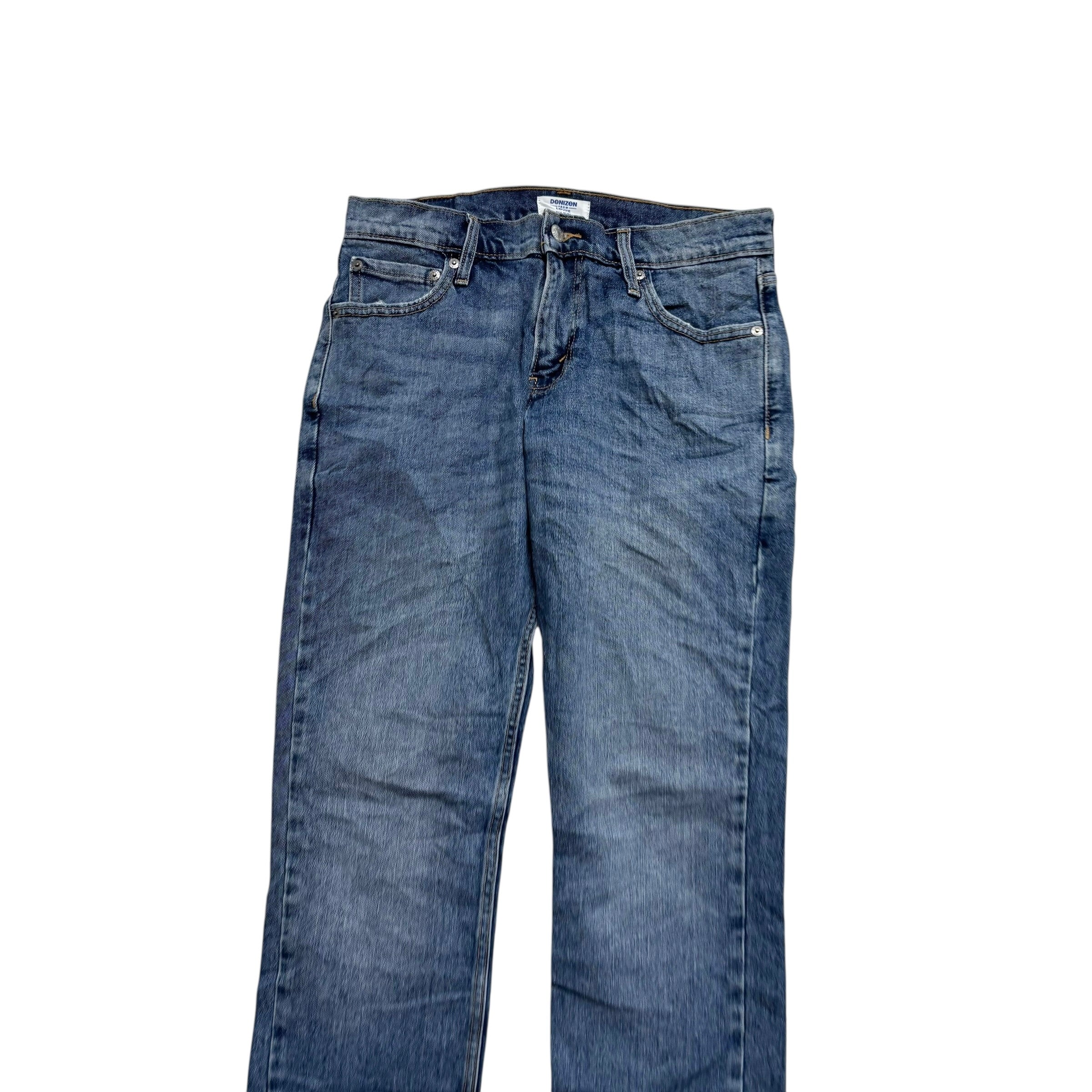 Levis Denizen Jeans W30 L30 Mens Mid Blue Slim Fit Stretch Denim (E)