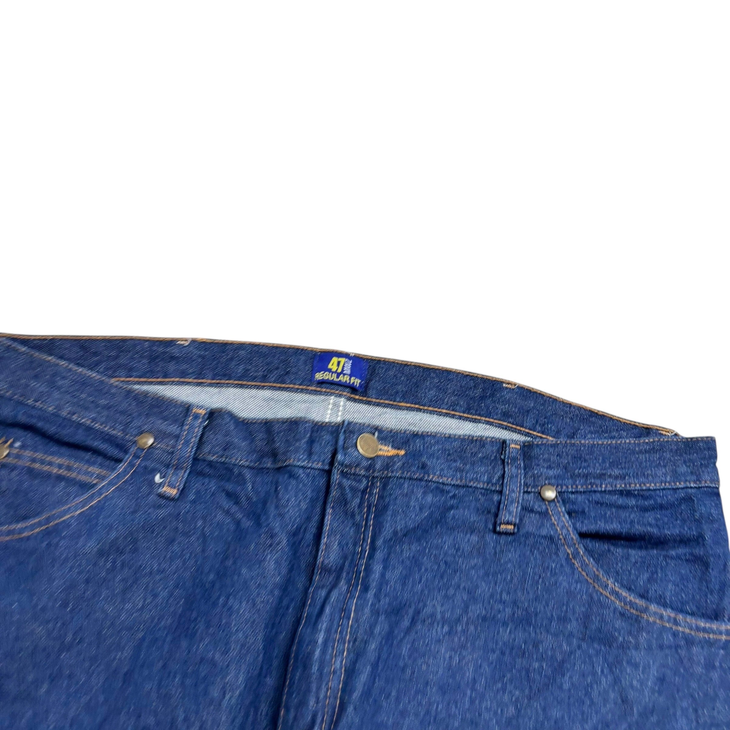 Wrangler Jeans Cowboy Cut W40 L32 Mens Dark Blue 47MWZ Regular Fit Denim (E)