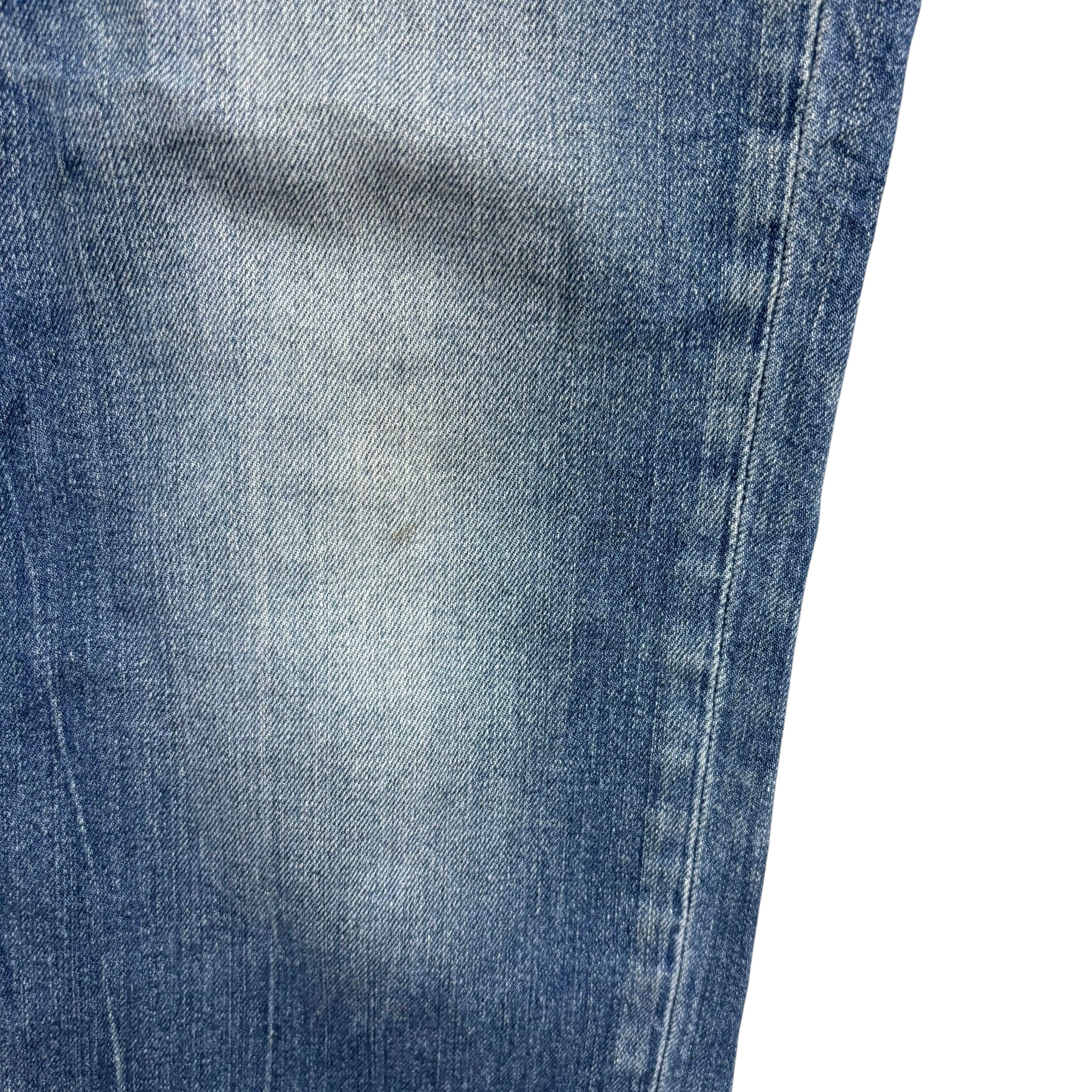 Levis 541 Jeans W32 L30 Mens Mid Blue Athletic Tapered Fit Stretch Denim