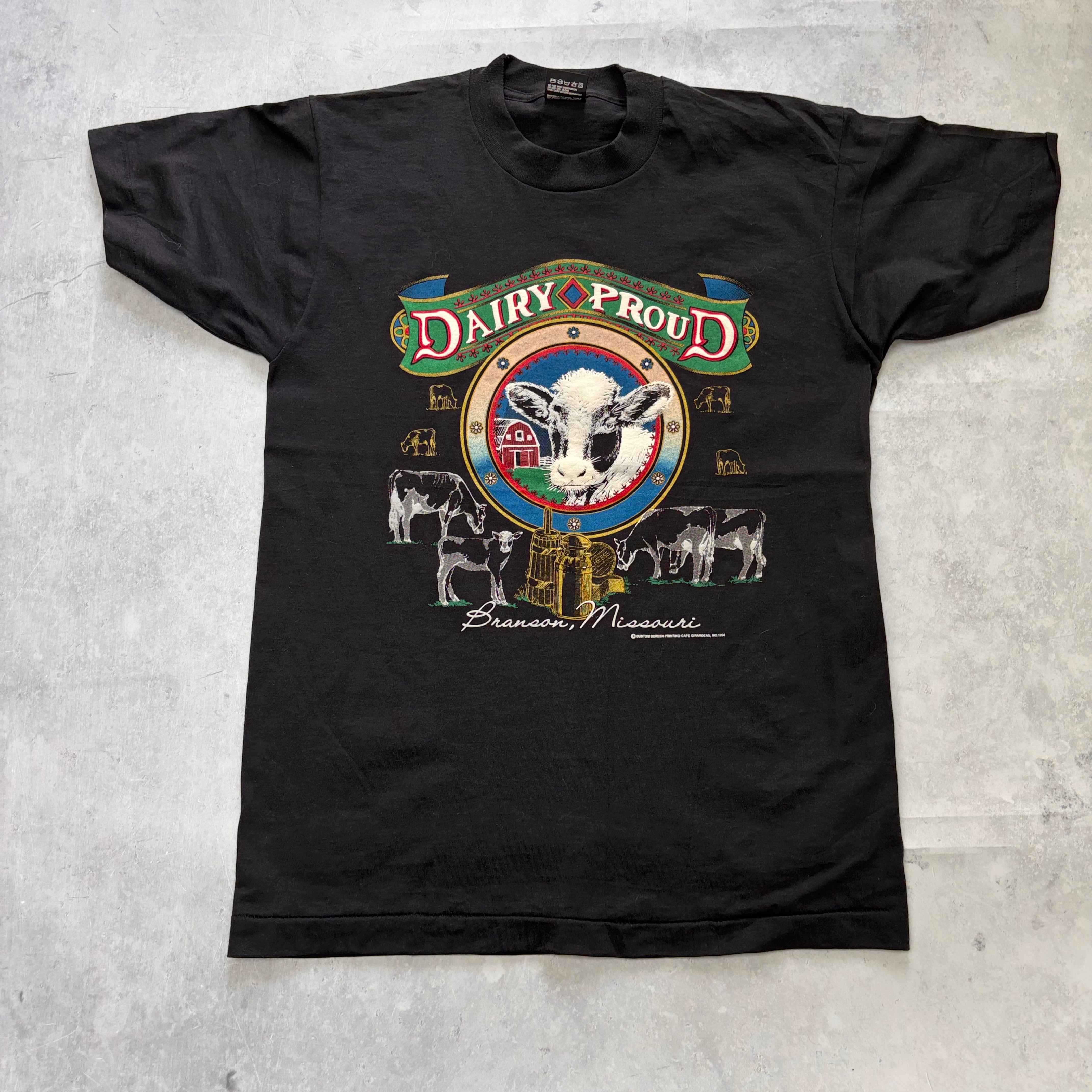 Vintage T Shirt Mens Medium Black Single Stitch Graphic Print 90s USA (E)