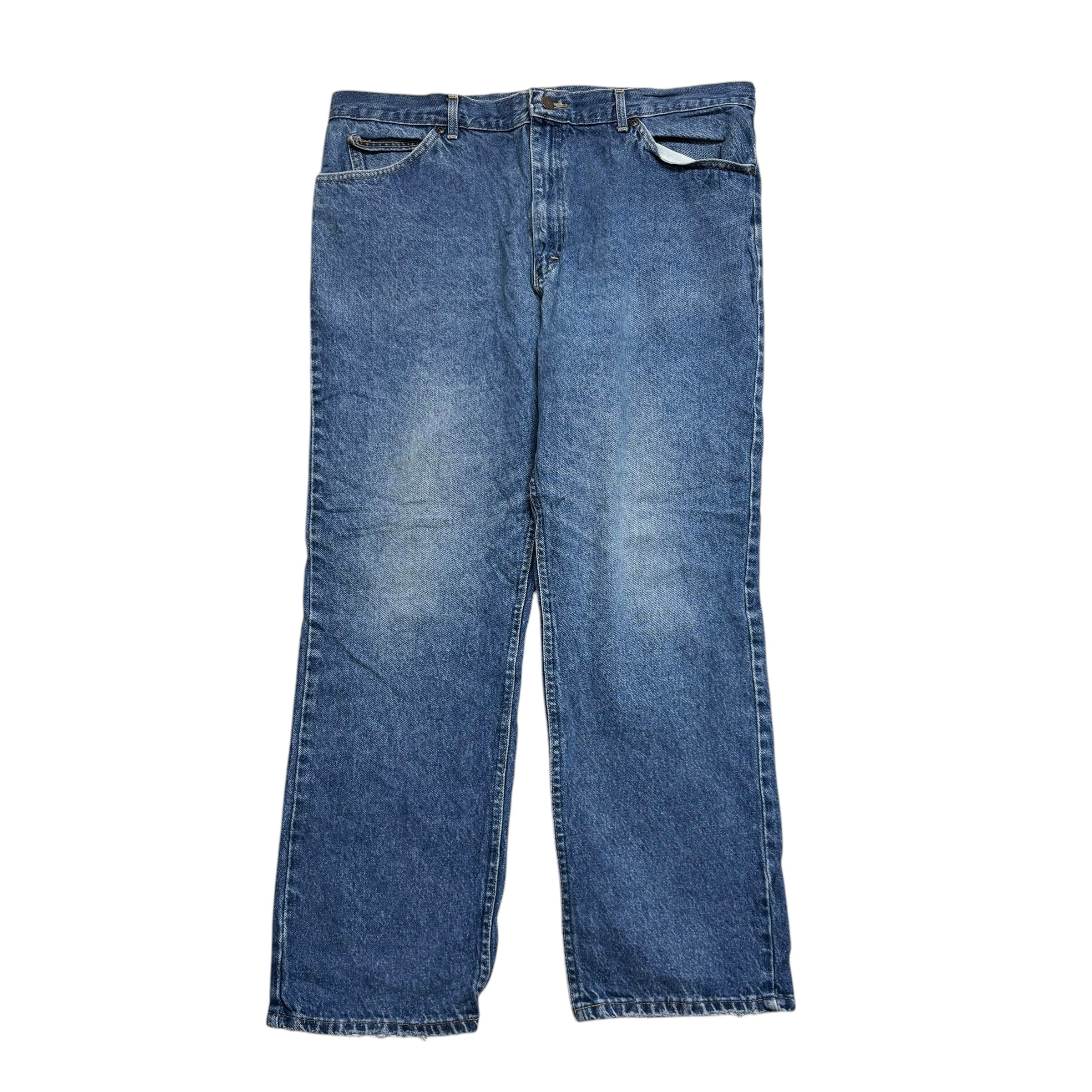 Lee Jeans W38 L29 Mens Mid Blue Regular Straight Fit Vintage 90s Denim