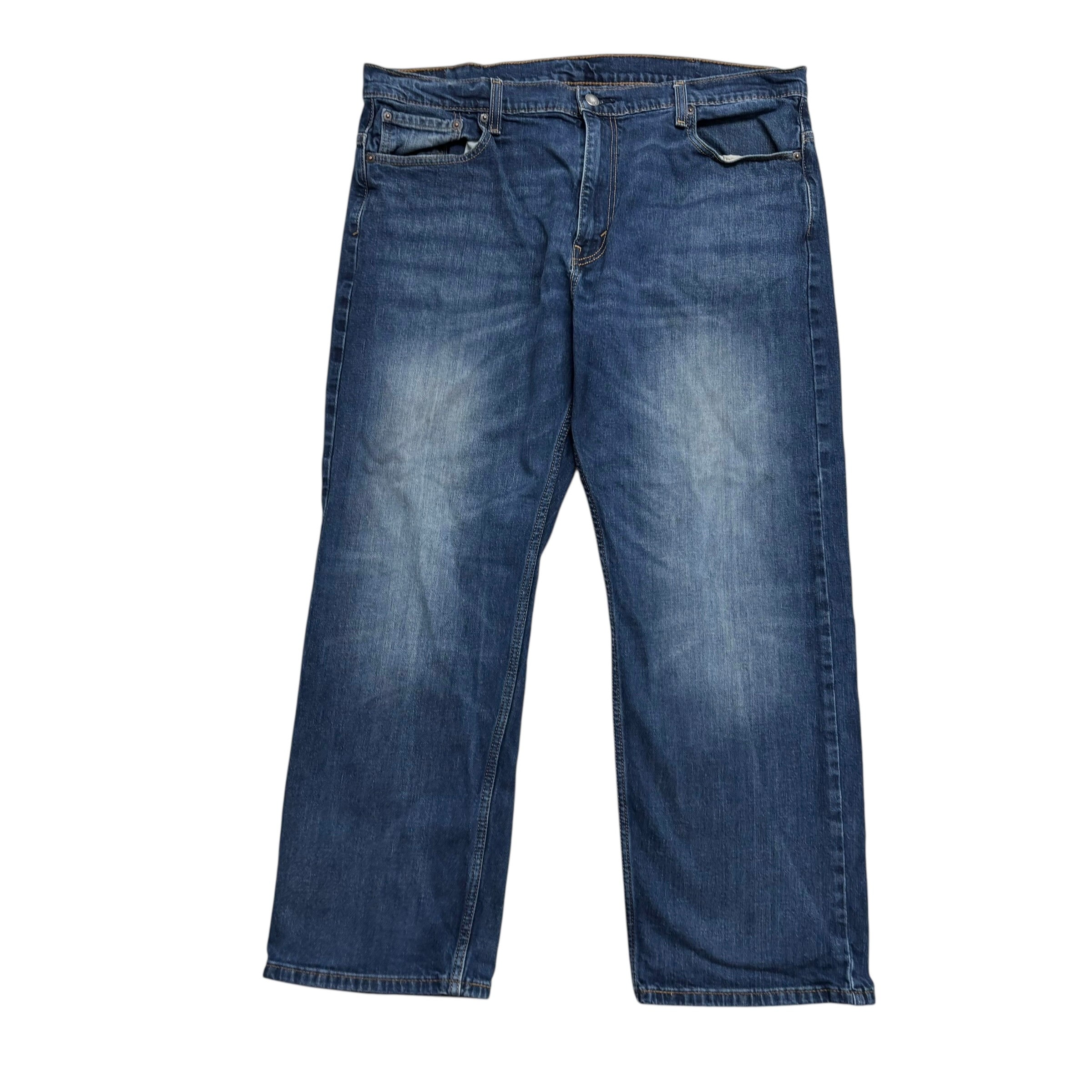 Levis 514 Jeans W40 L29 Mens Mid Blue Regular Straight Fit Stretch Denim