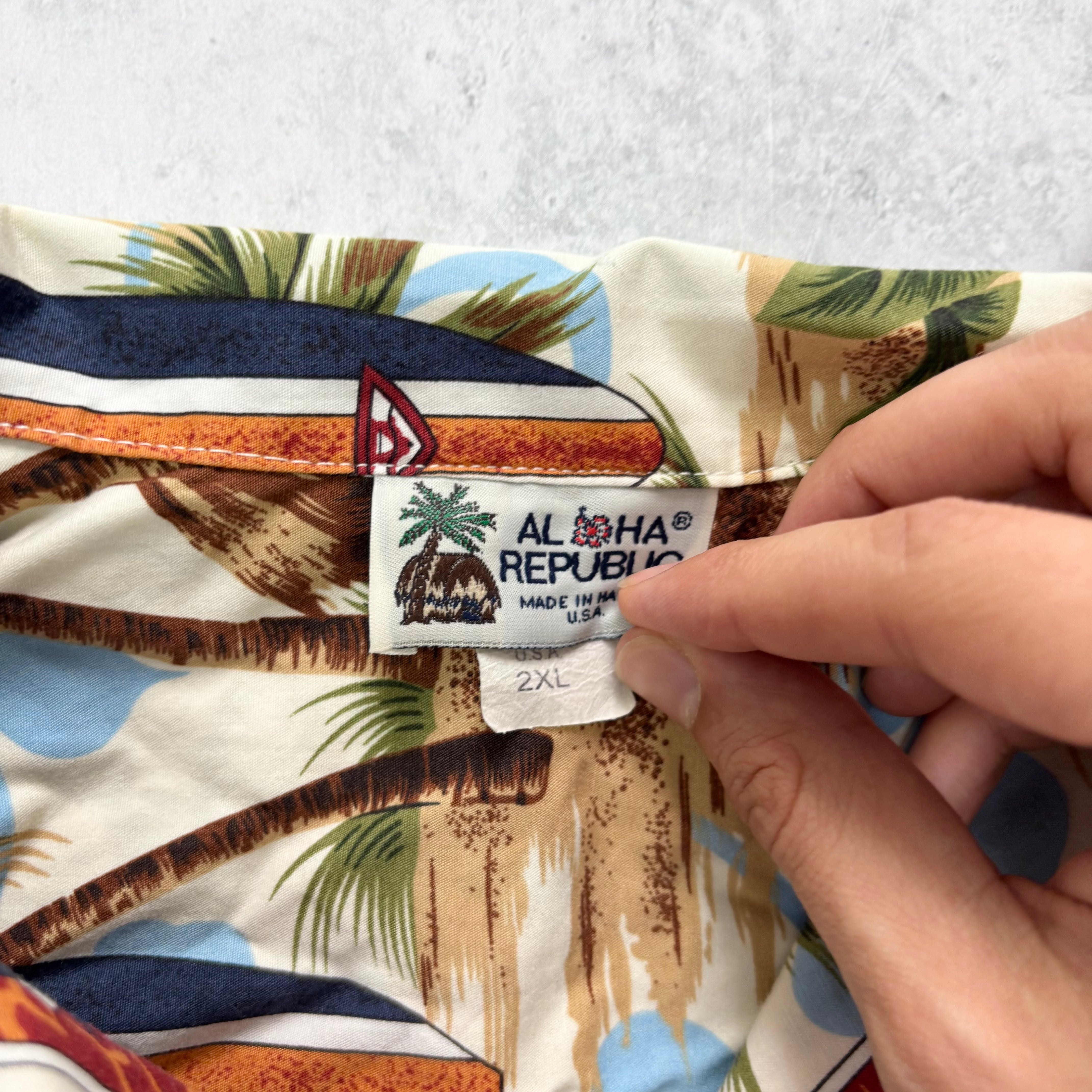 Vintage Hawaiian Shirt Mens XXL Surf Floral Aloha Short Sleeve Cotton