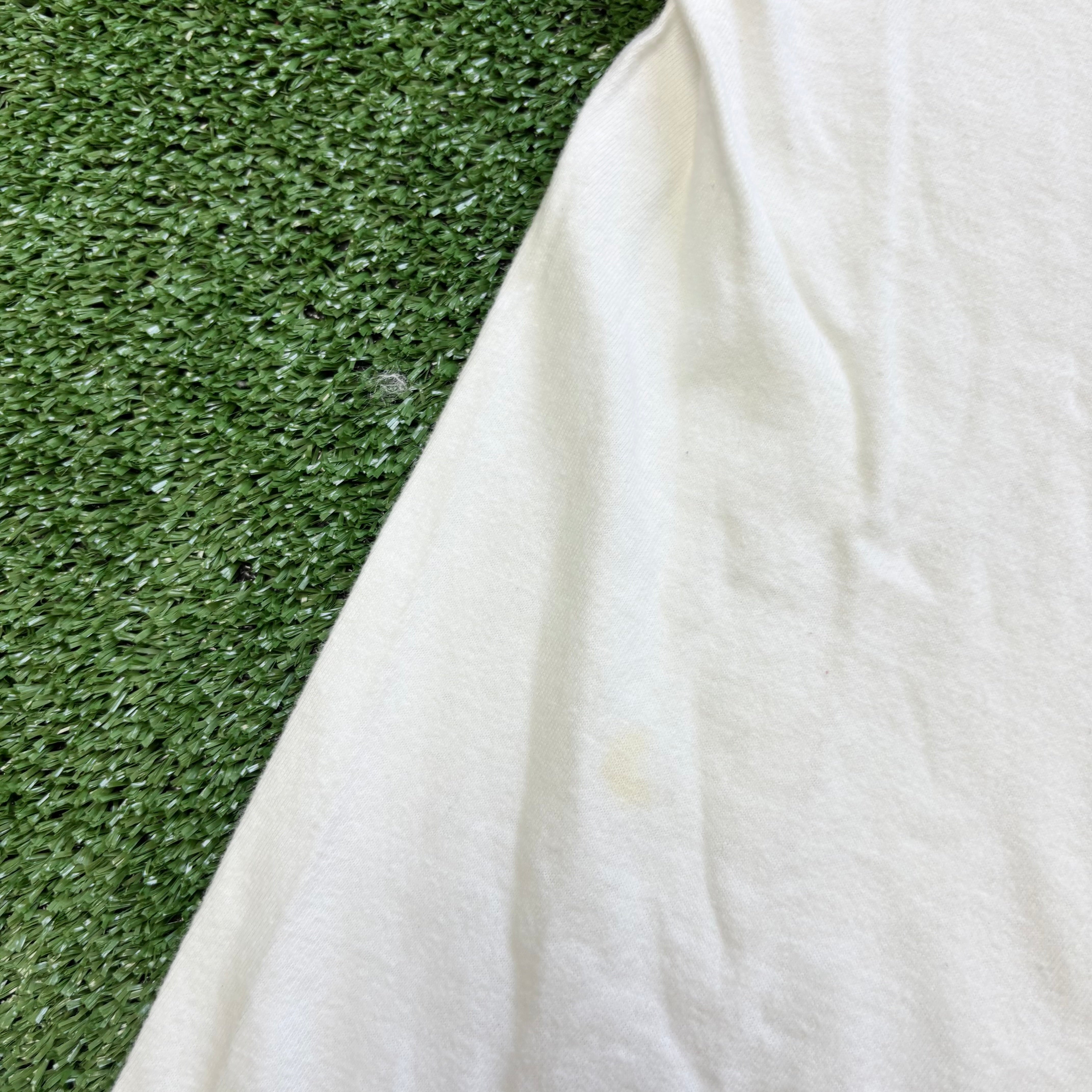 Vintage T Shirt Mens Large White Single Stitch Graphic Print 90s Nature