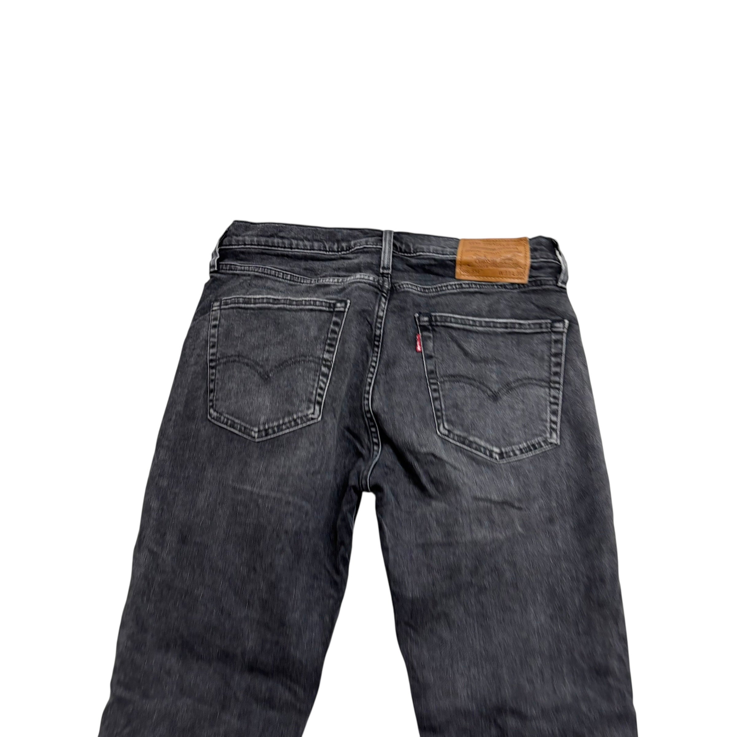 Levis 514 Jeans W31 L30 Mens Black Regular Straight Stretch Premium Denim (E)