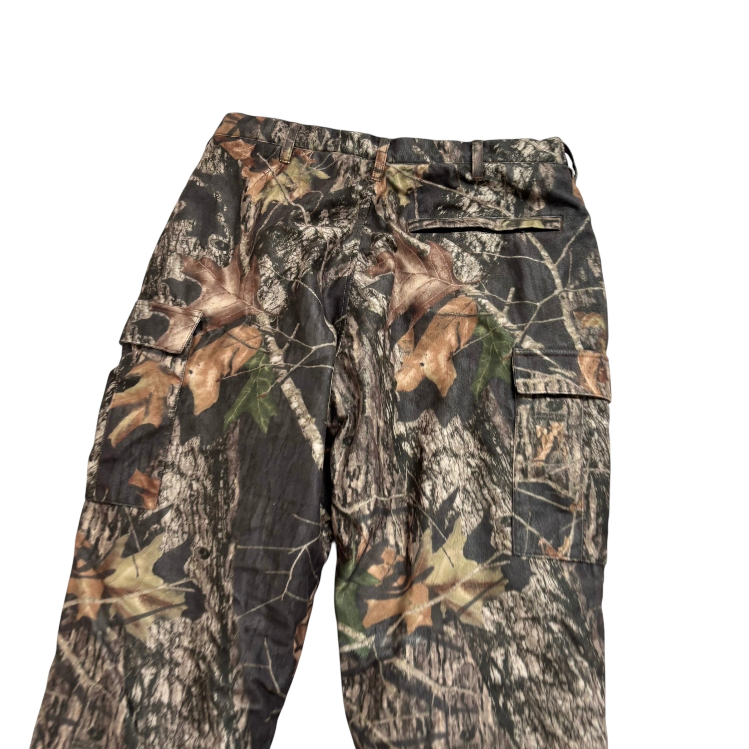 Realtree Trousers W36 L32 Mens Cargo Camo Relaxed Fit Fleece Lined Pants (E)
