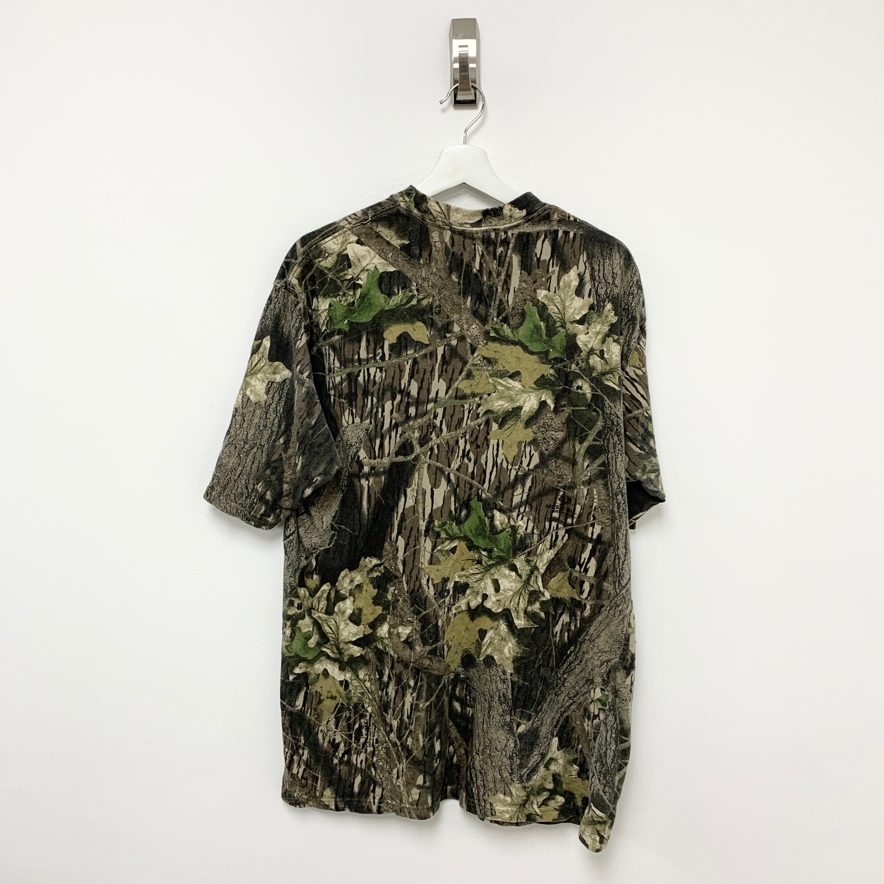 Vintage RealTree Camo USA Hunting T Shirt Large