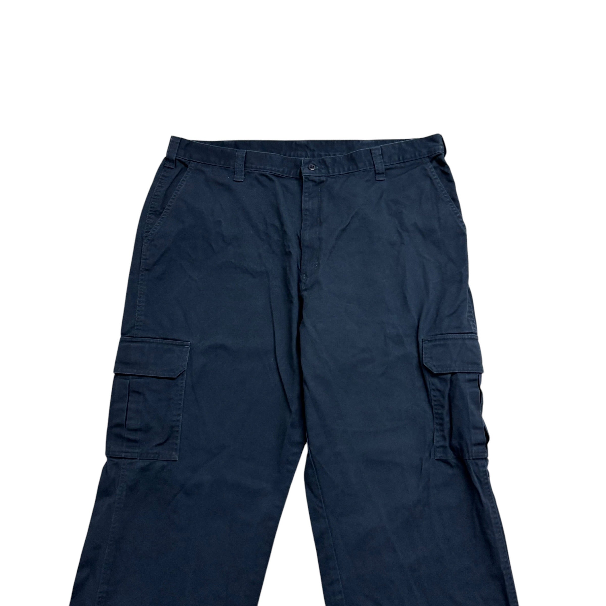 Dickies Cargo Trousers W40 L30 Mens Blue Pants Relaxed Straight Fit Workwear