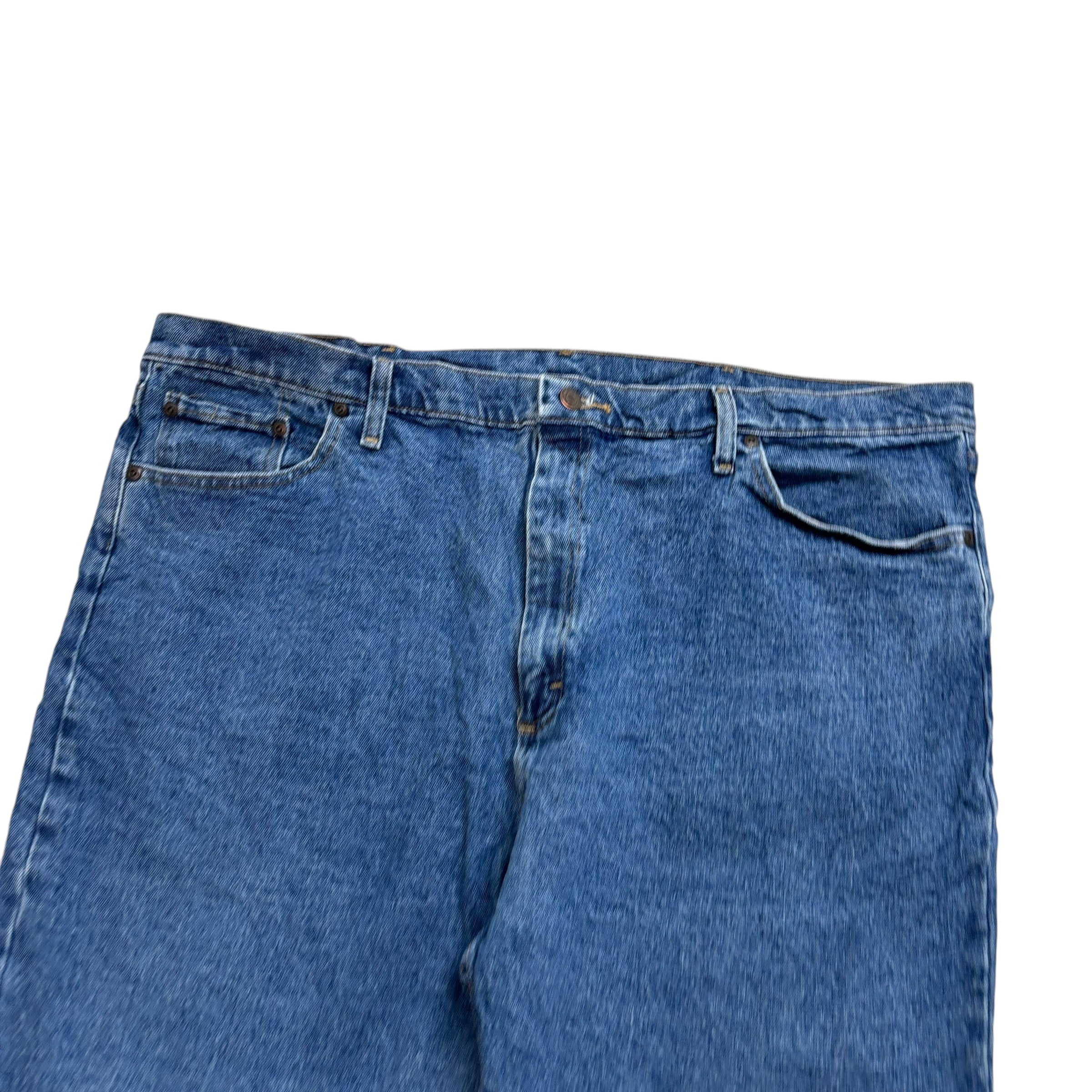 Wrangler Jorts W42 Mens Denim Shorts Mid Blue Regular Fit Stretch (E)