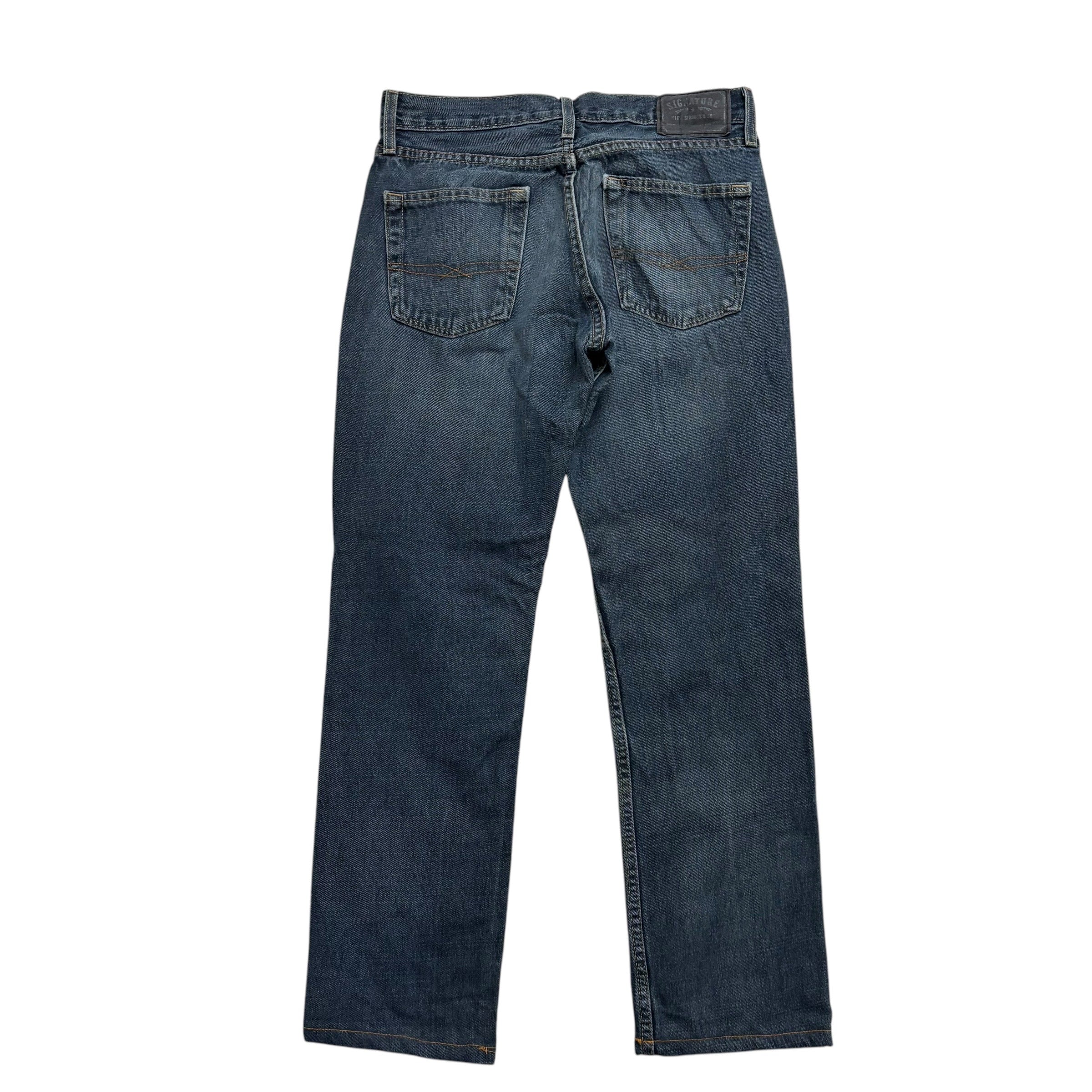 Levis Signature Jeans W31 L29 Mens Dark Blue Skinny Fit Vintage Denim
