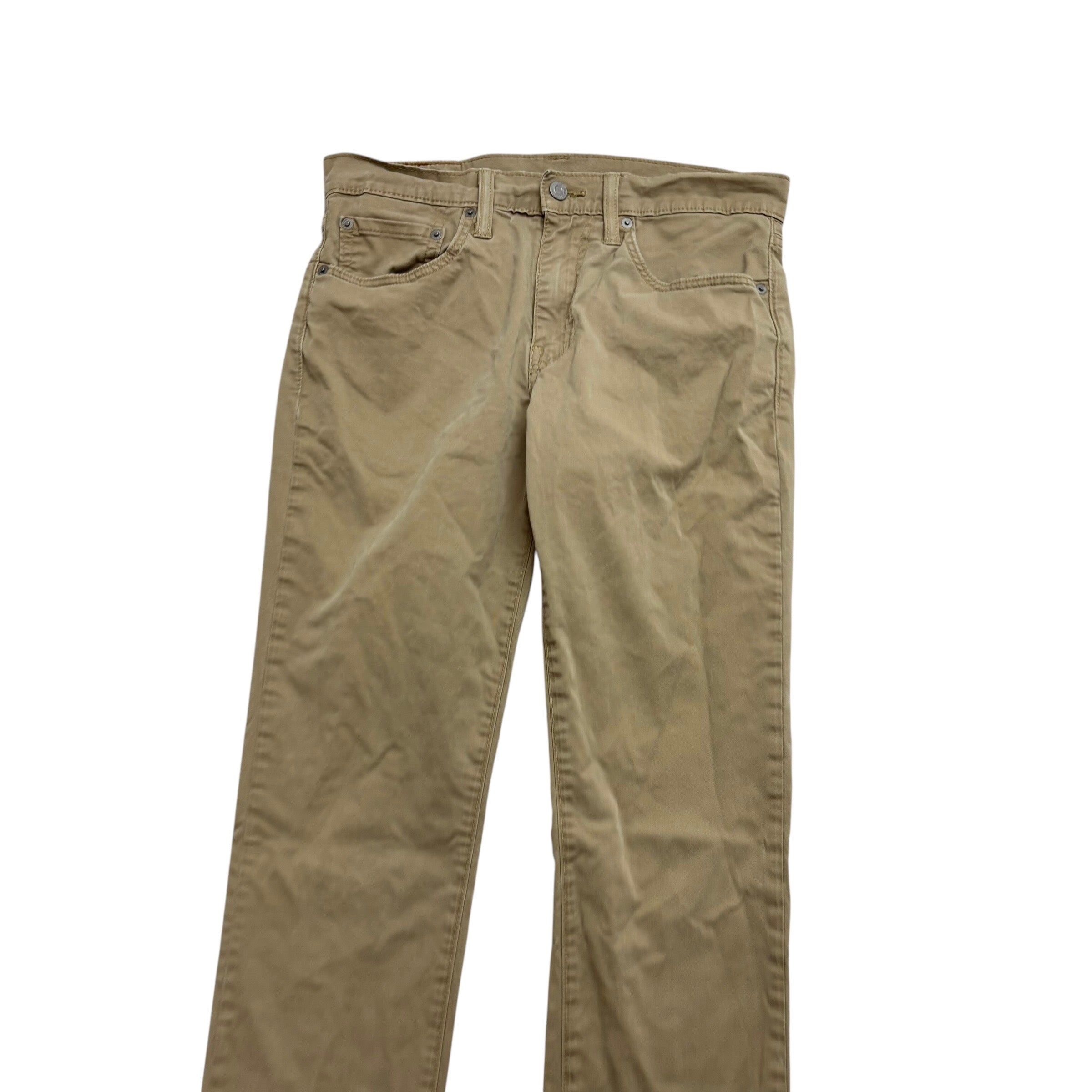Levis 511 Trousers W30 L32 Mens Beige Slim Fit Stretch Pants (E)