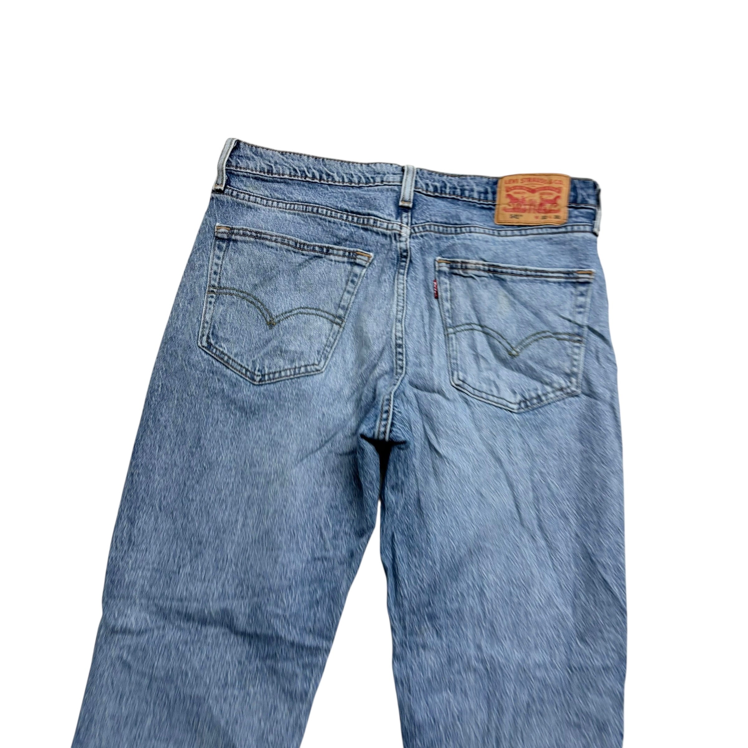 Levis 541 Jeans W32 L30 Mens Light Blue Athletic Tapered Fit Stretch Denim