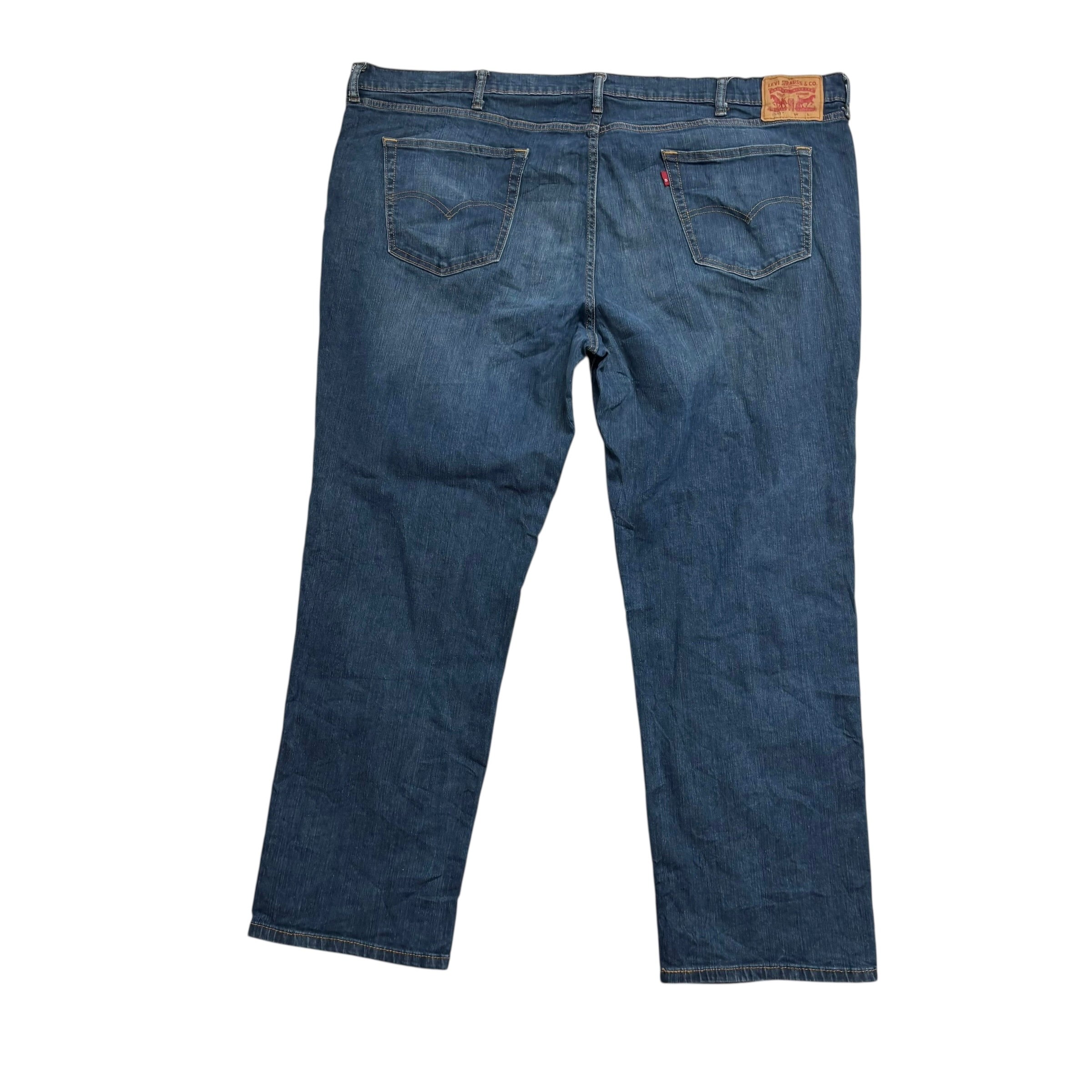 Levis 541 Jeans W50 L30 Mens Dark Blue Athletic Tapered Fit Stretch Denim (E)