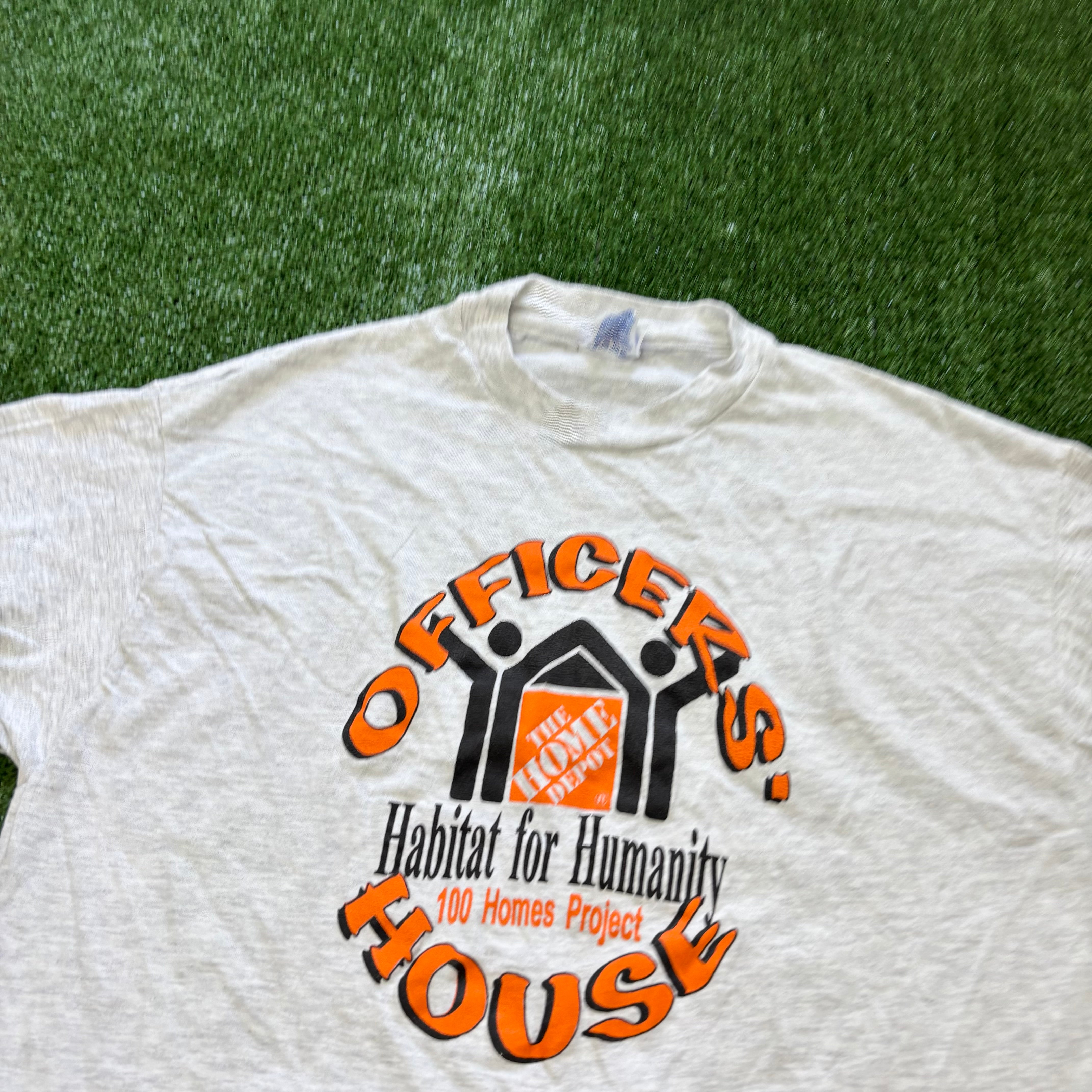Vintage T Shirt Mens XL Grey Single Stitch Graphic Print 90s USA (E)