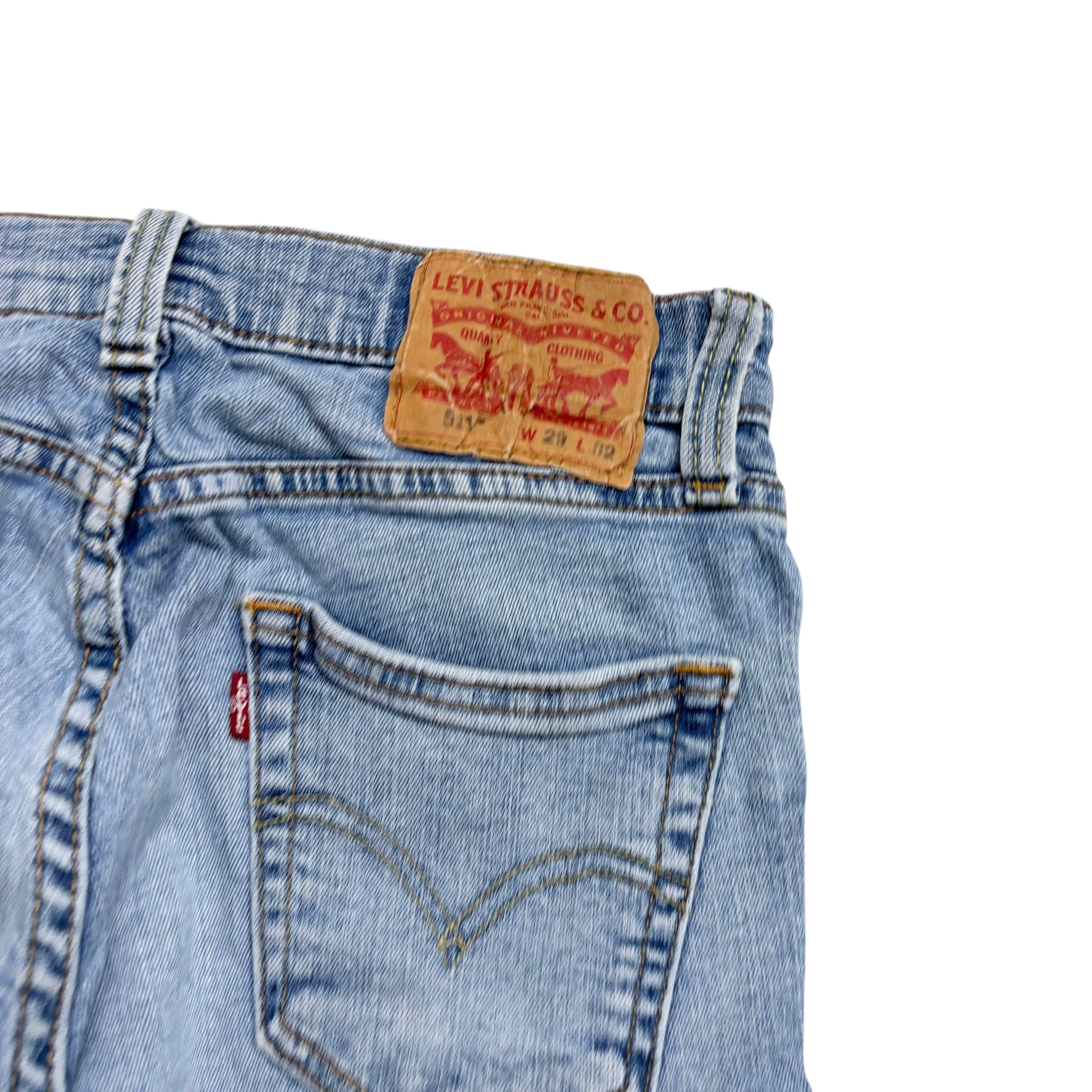 Levis 511 Jeans W27 L31 Mens Light Blue Slim Fit Stretch Denim