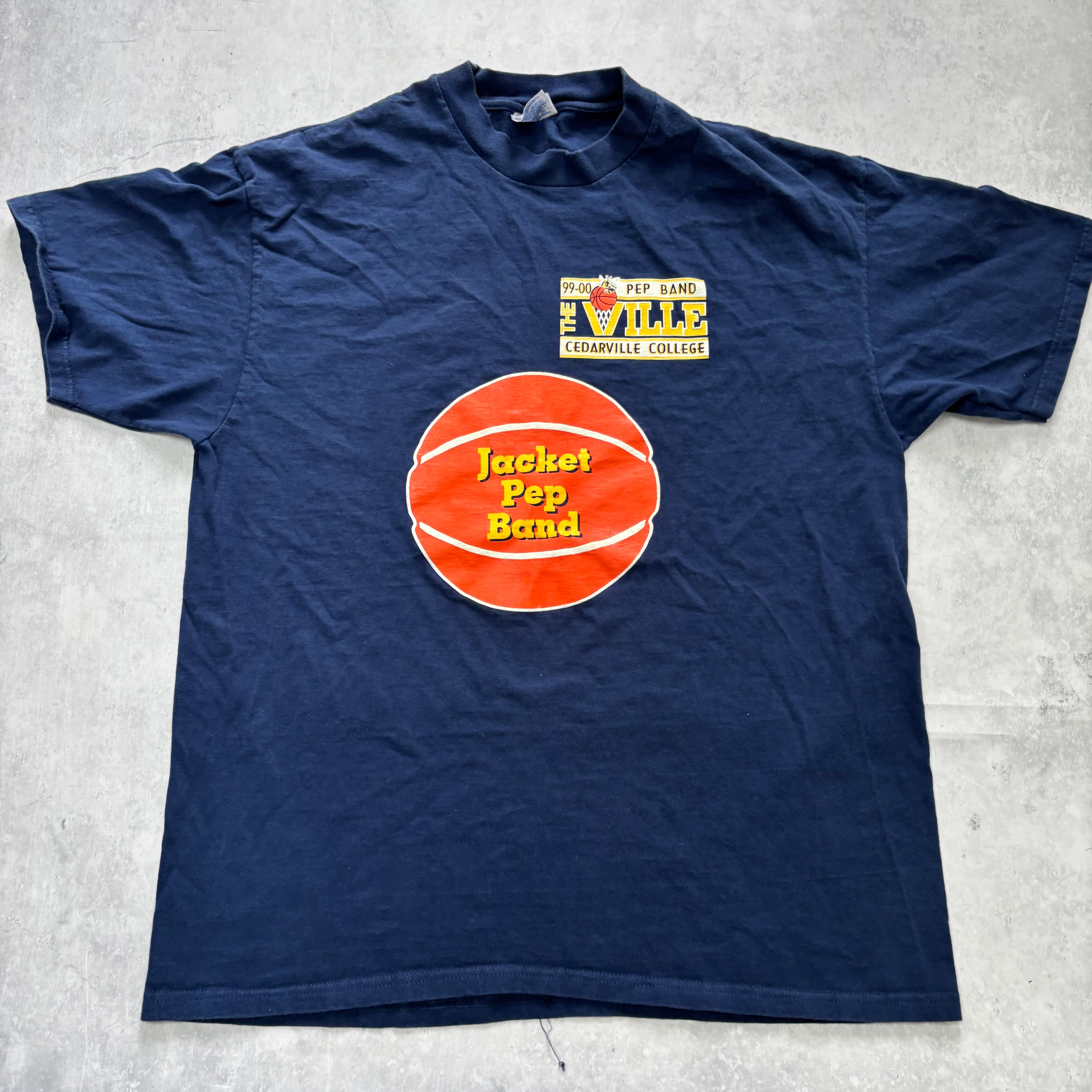 Vintage T Shirt Mens XL Navy Blue Graphic Print 90s USA (E)
