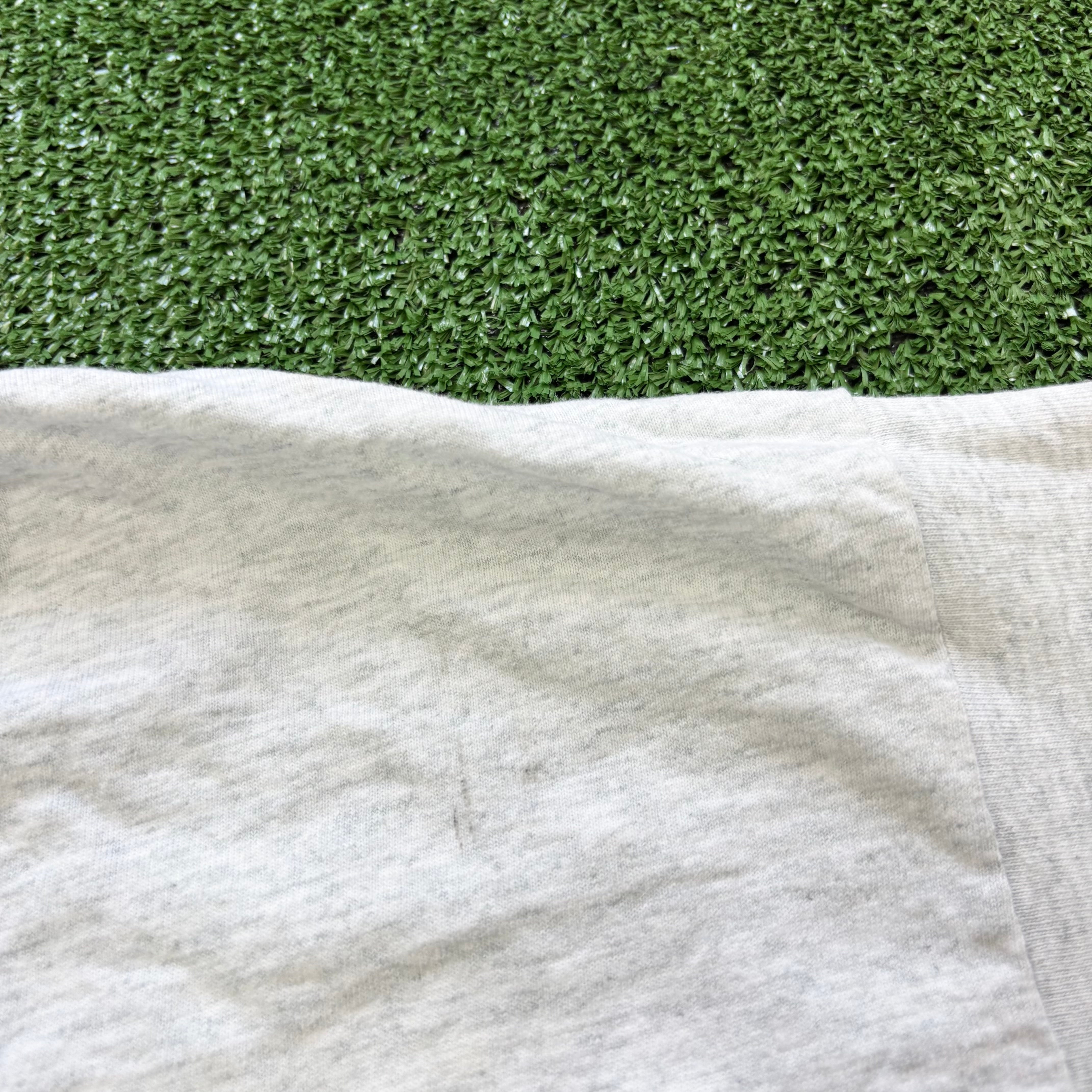 Vintage T Shirt Mens XL Grey Single Stitch Graphic Print 90s Run Relay