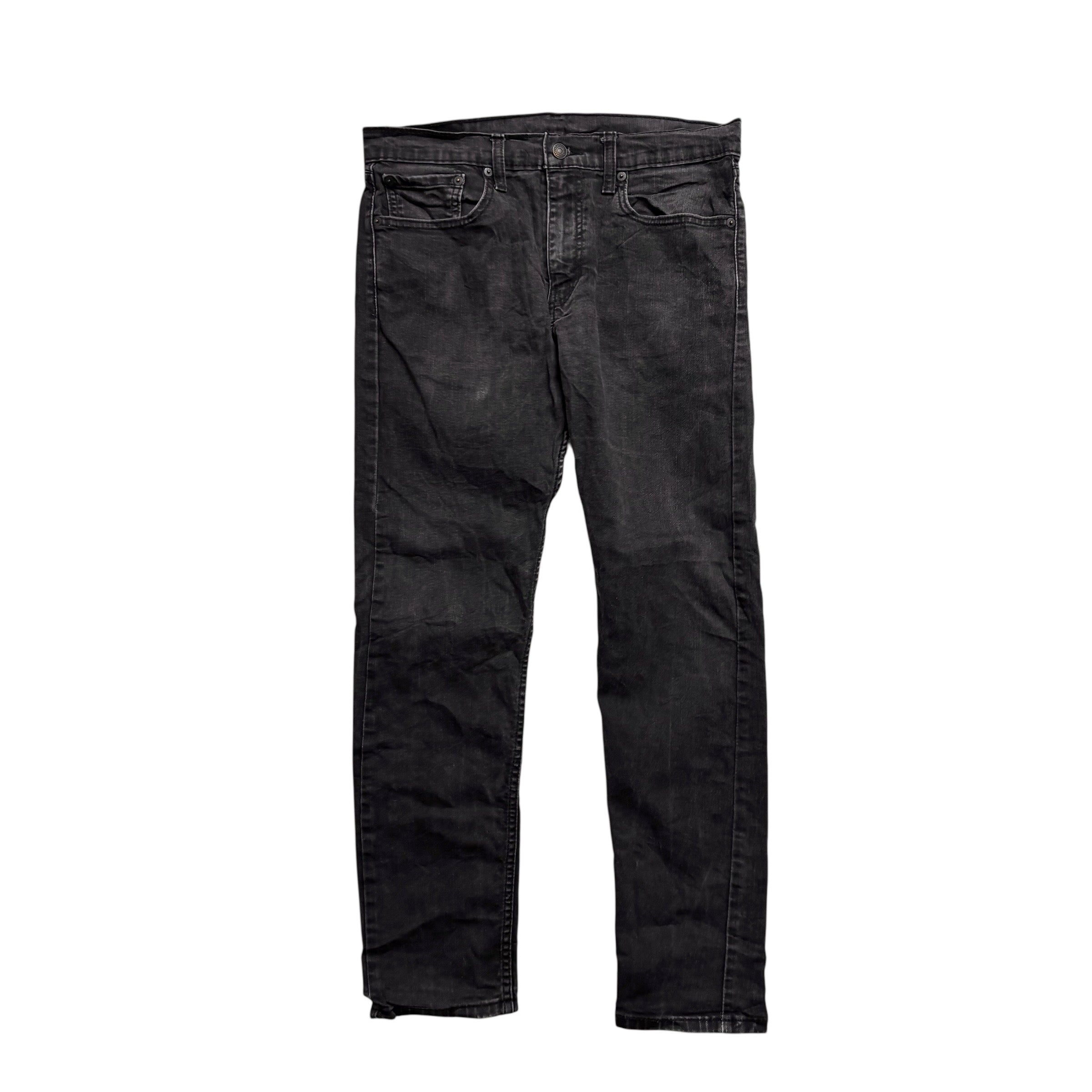 Levis 512 Jeans W32 L28 Mens Black Slim Tapered Fit Stretch Denim