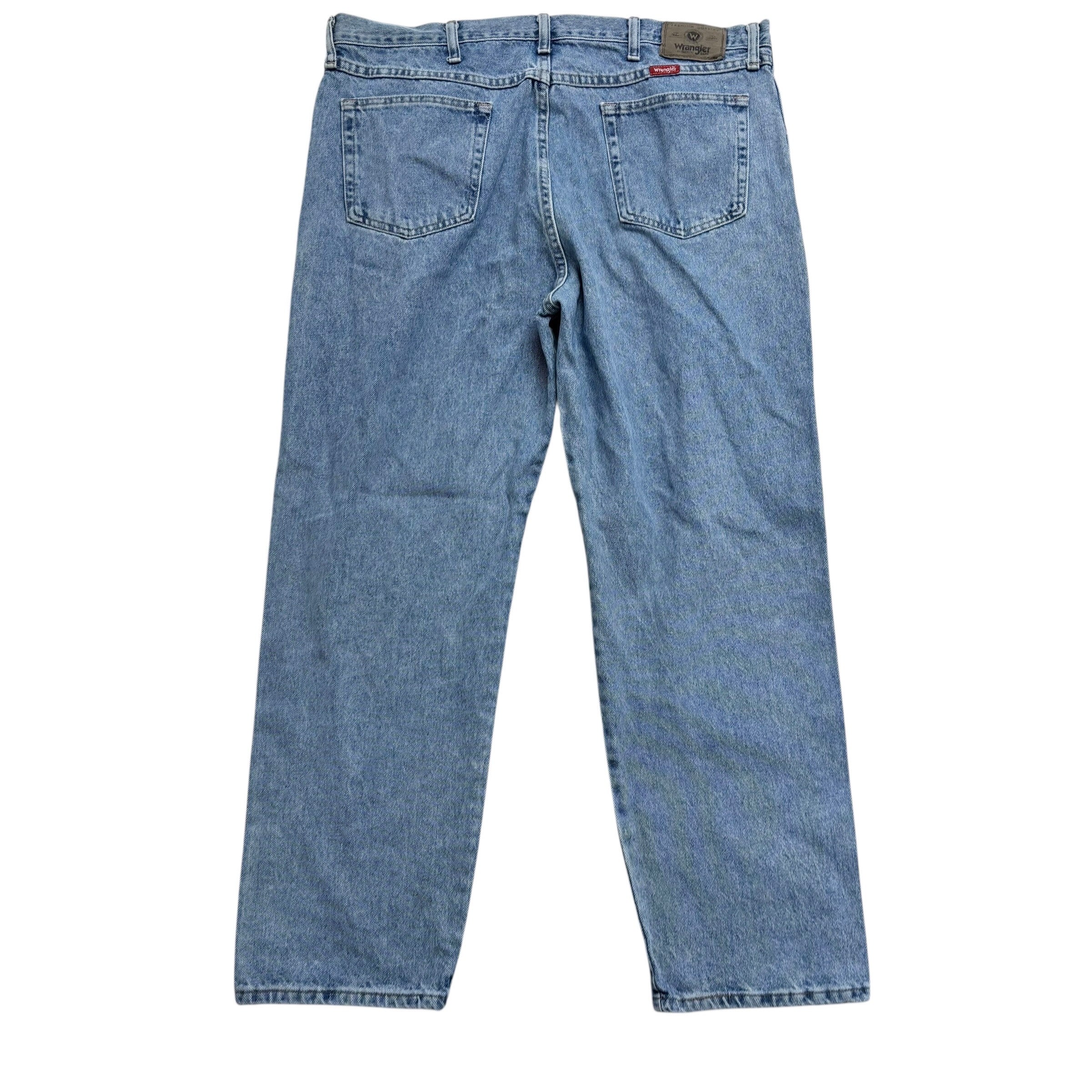 Wrangler Jeans W40 L30 Mens Light Blue Regular Straight Fit Vintage Denim