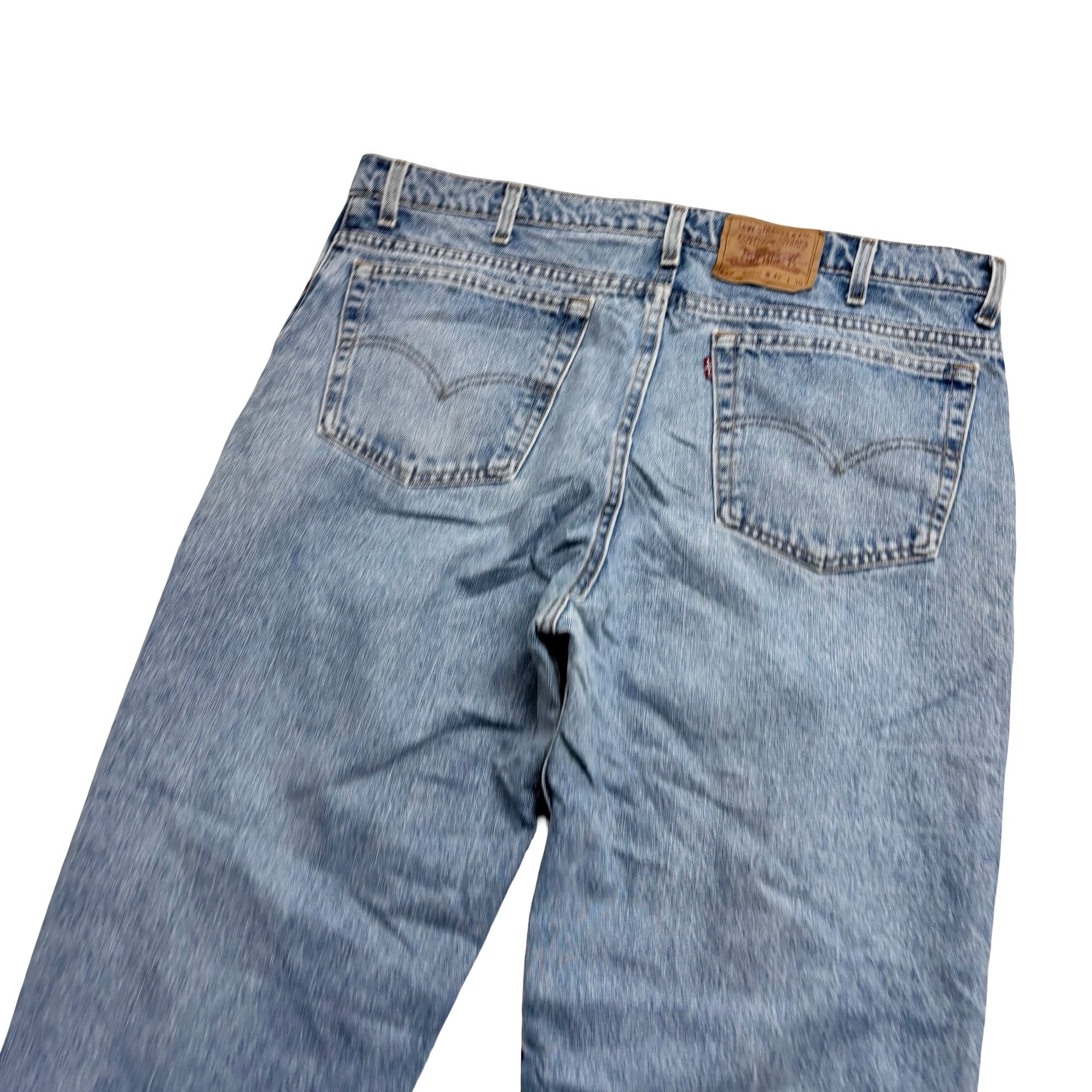 Levis 550 Jeans W40 L30 Mens Light Blue Relaxed Tapered Fit Vintage USA Made (E)
