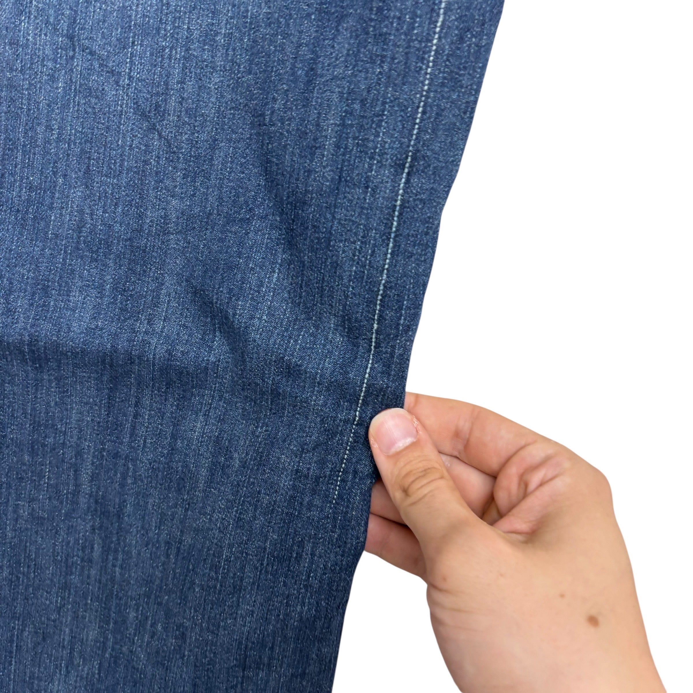 Wrangler Jeans W48 L30 Mens Dark Blue Relaxed Straight Fit Stretch Denim