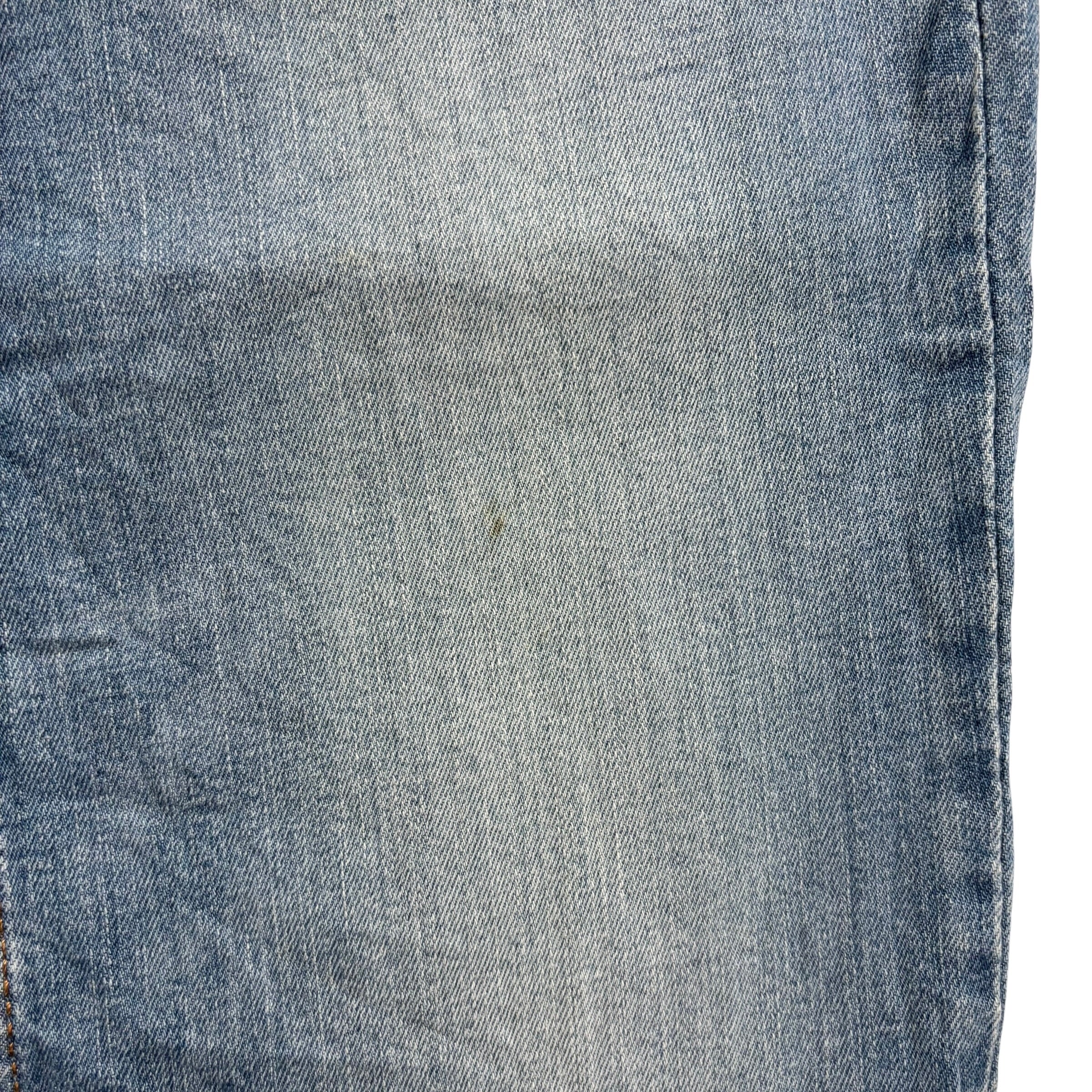 Levis 514 Jeans W34 L34 Mens Light Blue Regular Straight Fit Stretch Denim