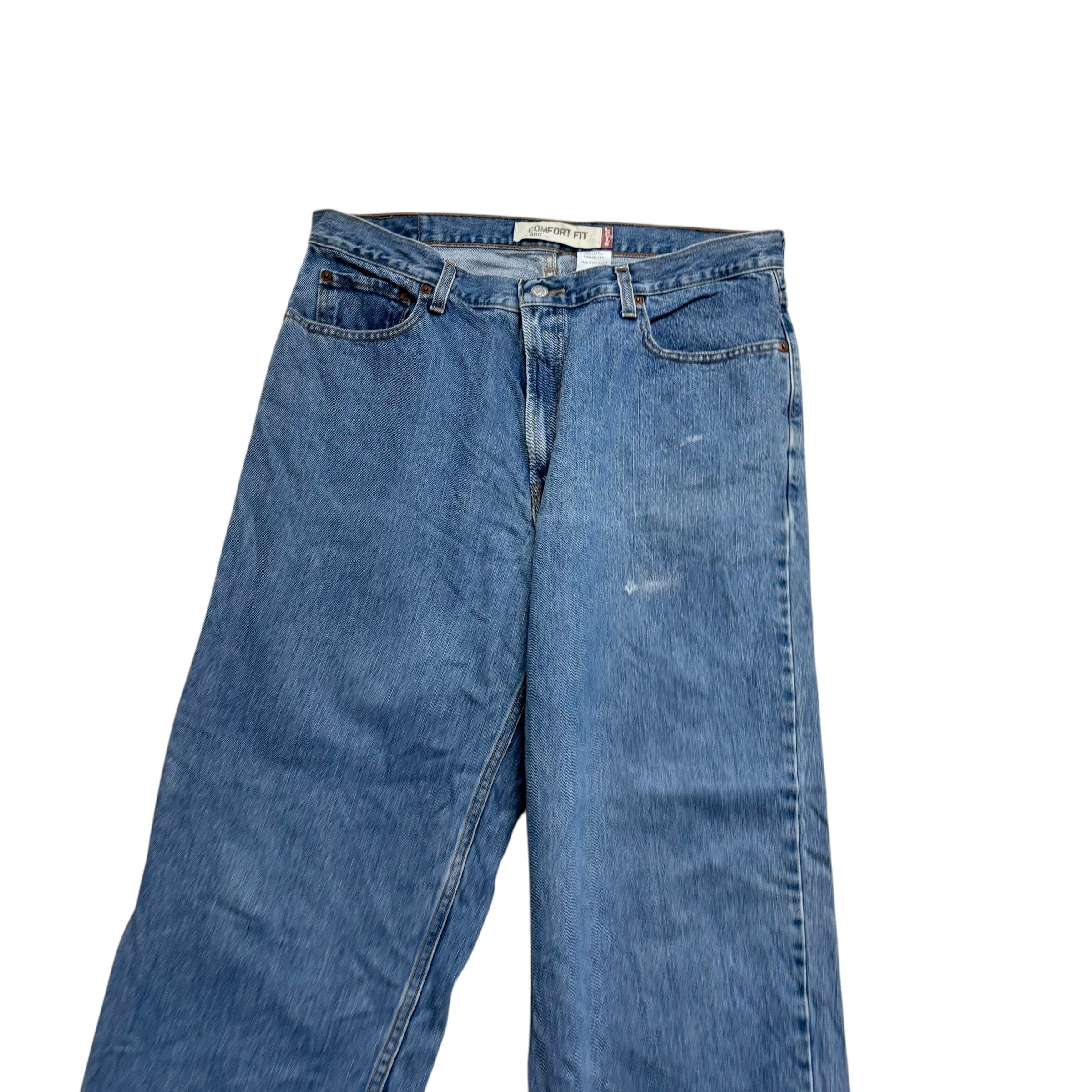 Levis 560 Jeans W36 L30 Mens Mid Blue Baggy Relaxed Comfort Vintage Denim (F)