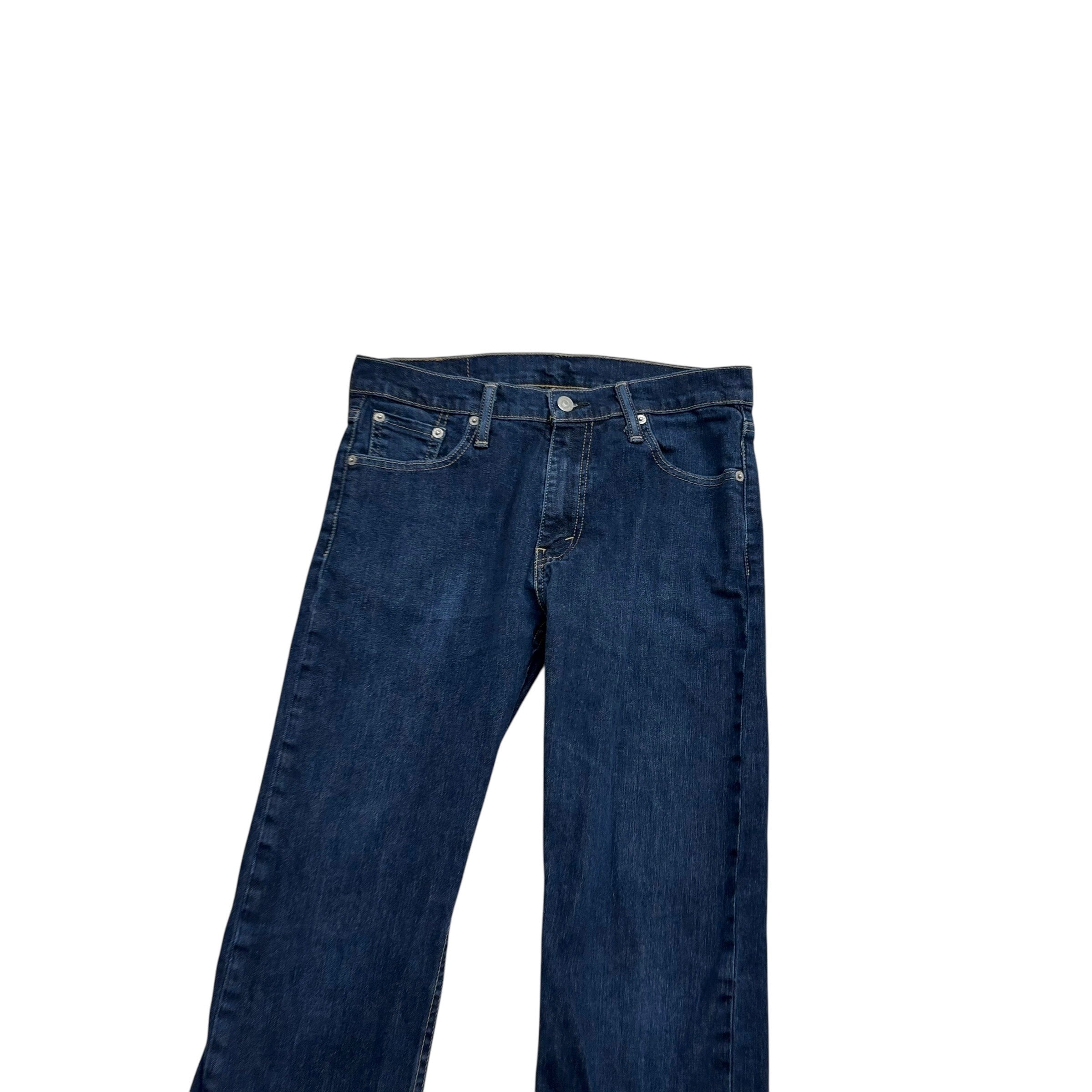 Levis 513 Jeans W30 L30 Mens Dark Blue Slim Straight Fit Stretch Denim (E)