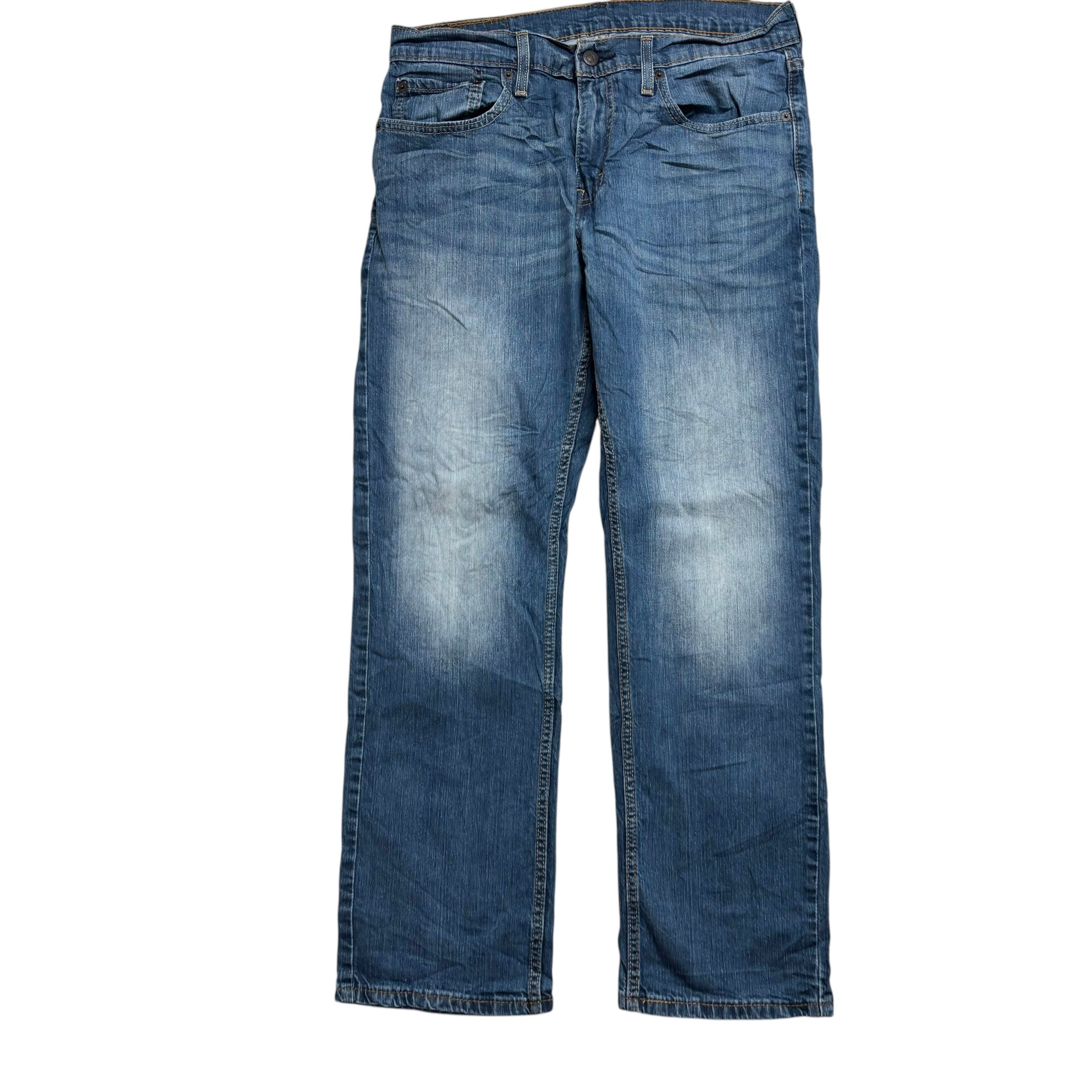 Levis 559 Jeans W32 L30 Mens Dark Blue Relaxed Straight Fit Stretch Denim (E)