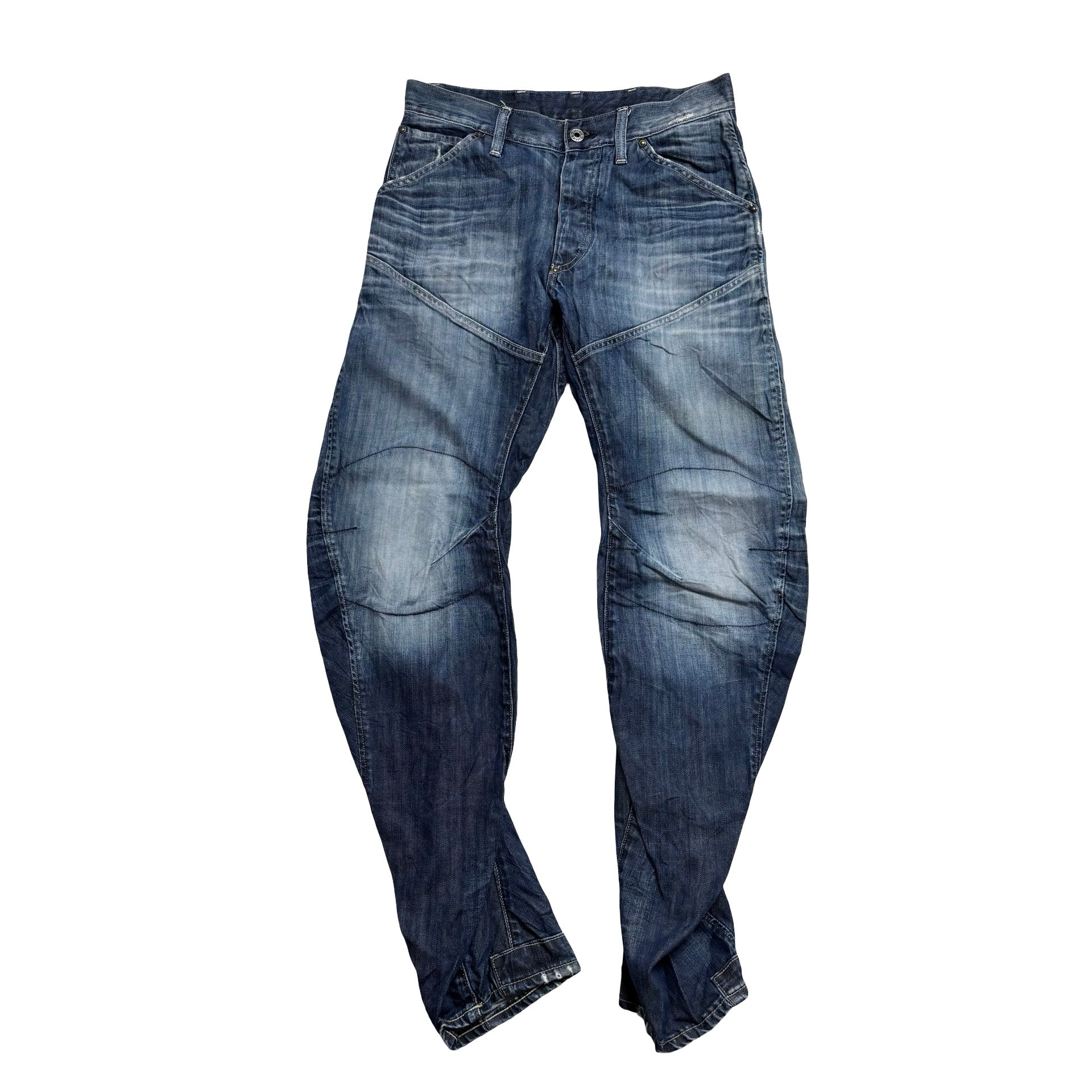 G Star Raw Arc Loose Tapered Jeans W31 L32 Mens Dark Blue Vintage Denim 5620 (E)