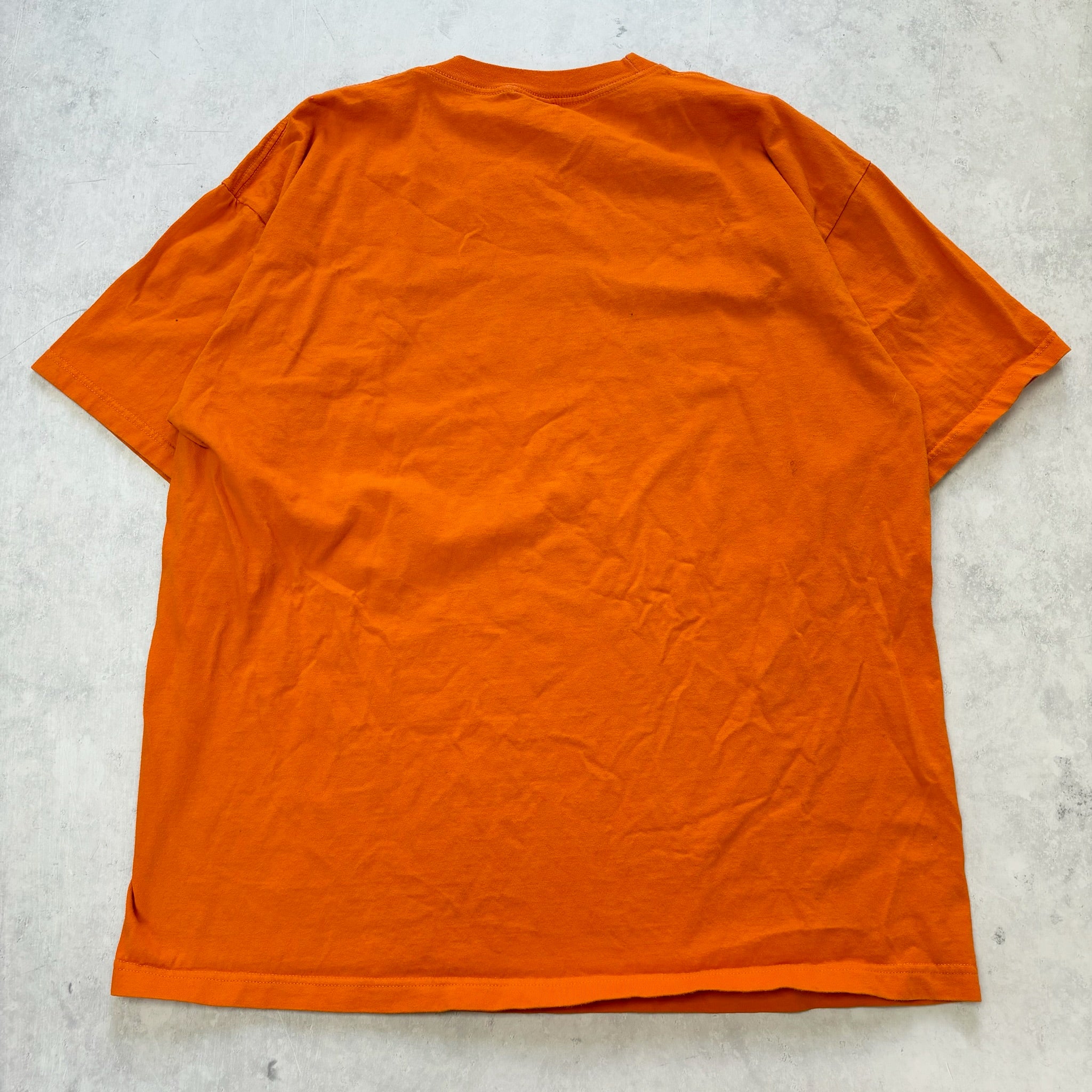 Vintage T Shirt Mens XXL Orange Graphic Print 90s USA Tourist