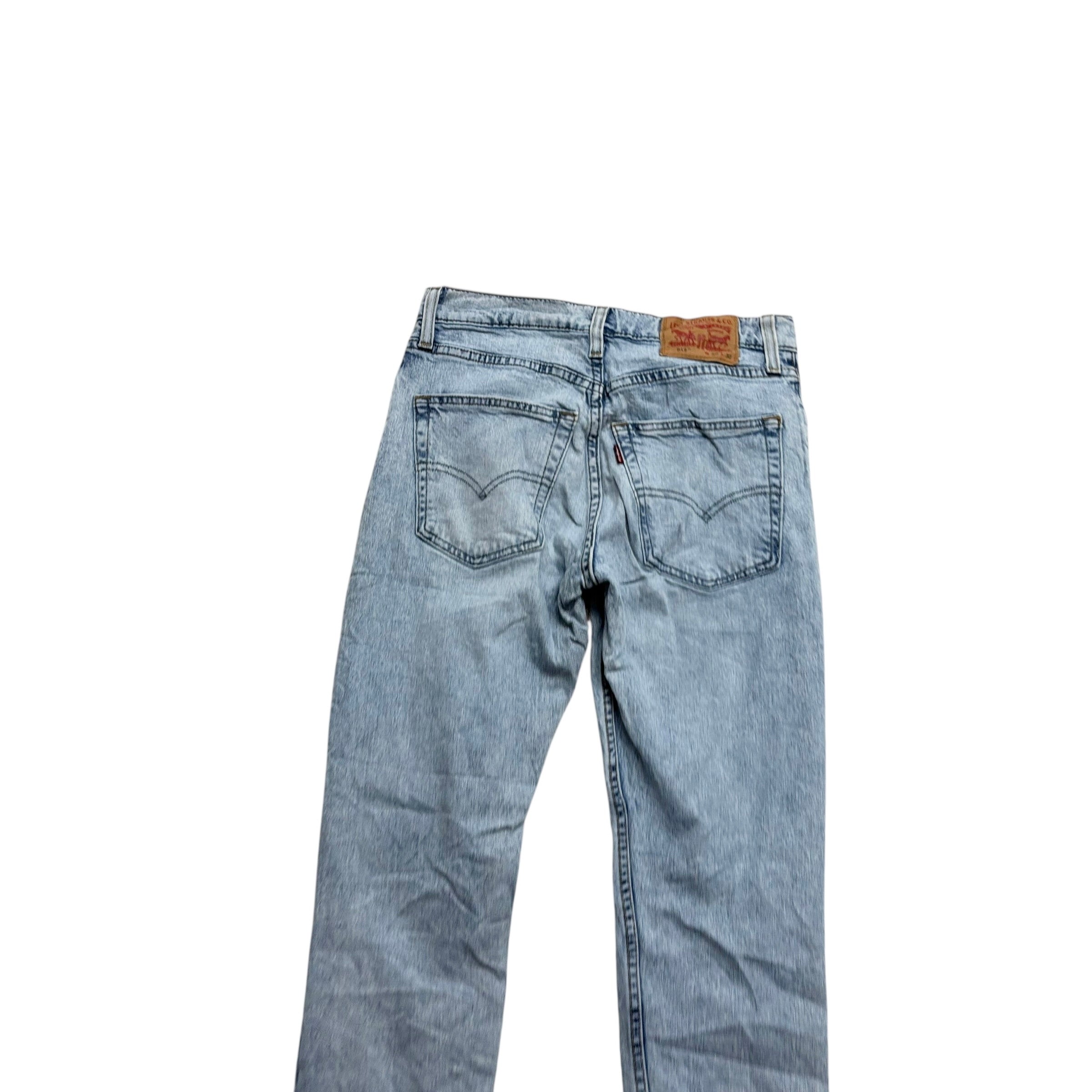 Levis 512 Jeans W30 L32 Mens Light Blue Slim Tapered Fit Stretch Distressed