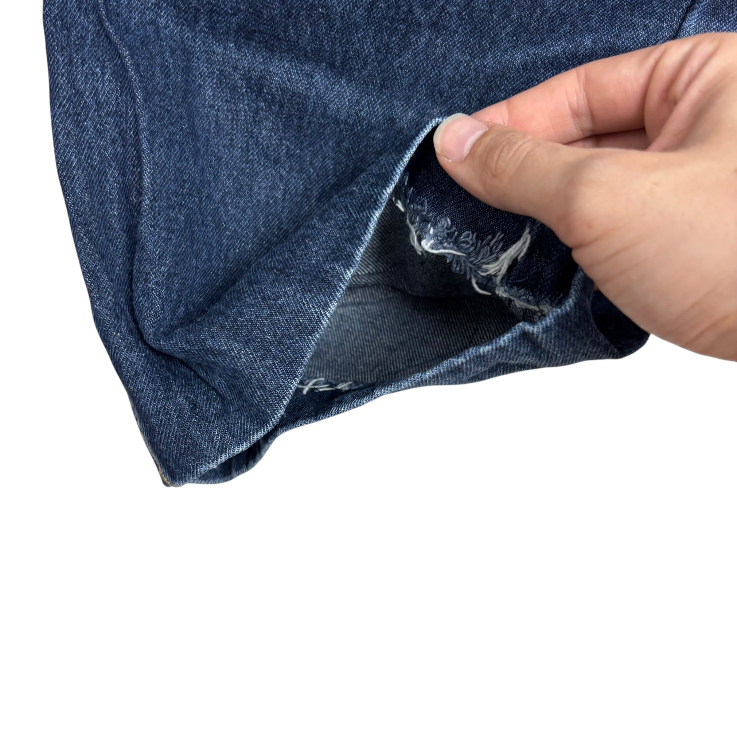 Levis 505 Jeans W38 L25 Mens Dark Blue Regular Straight Fit Denim (E)