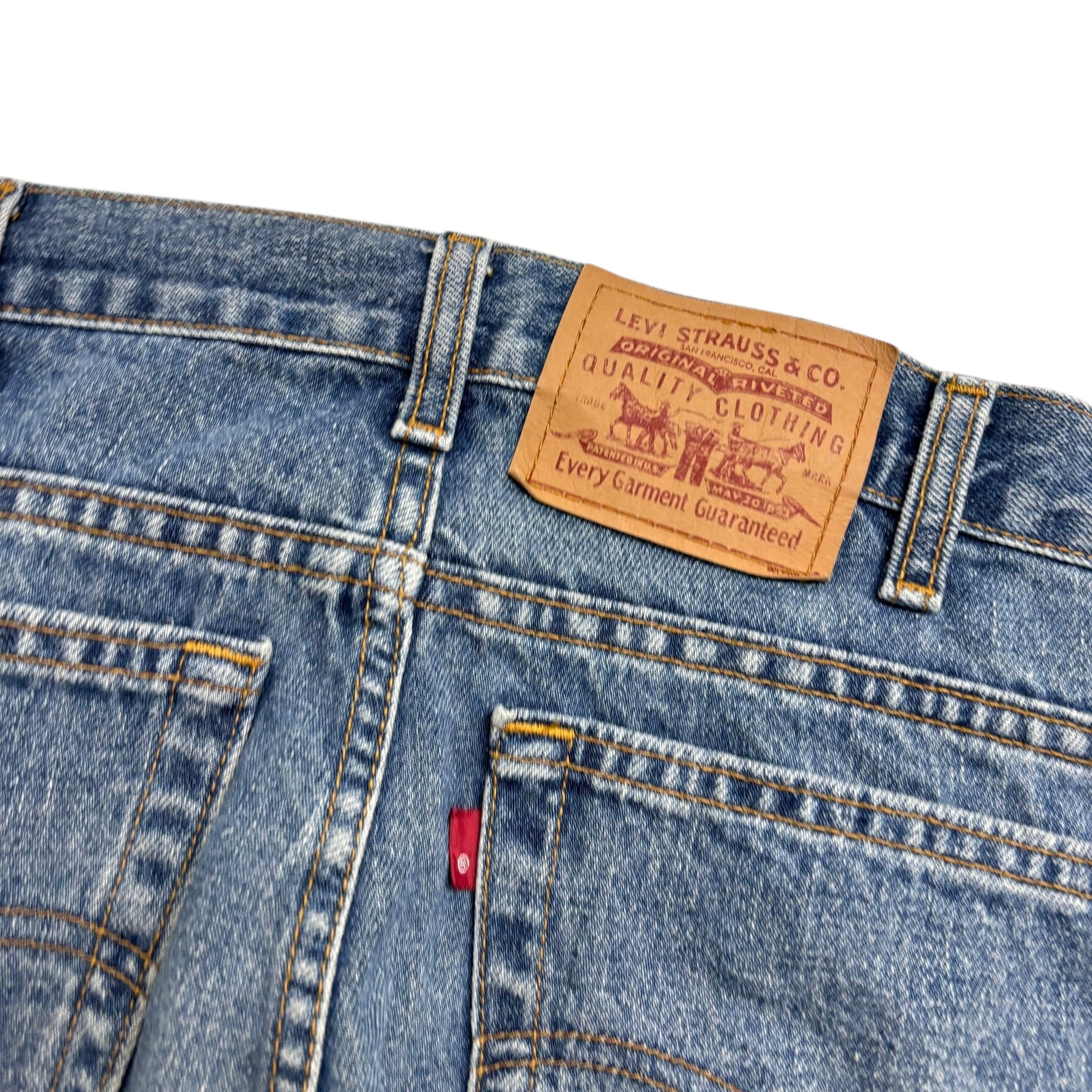 Levis 512 Jeans W38 L30 Mens Mid Blue Slim Tapered Fit Vintage Denim (F)