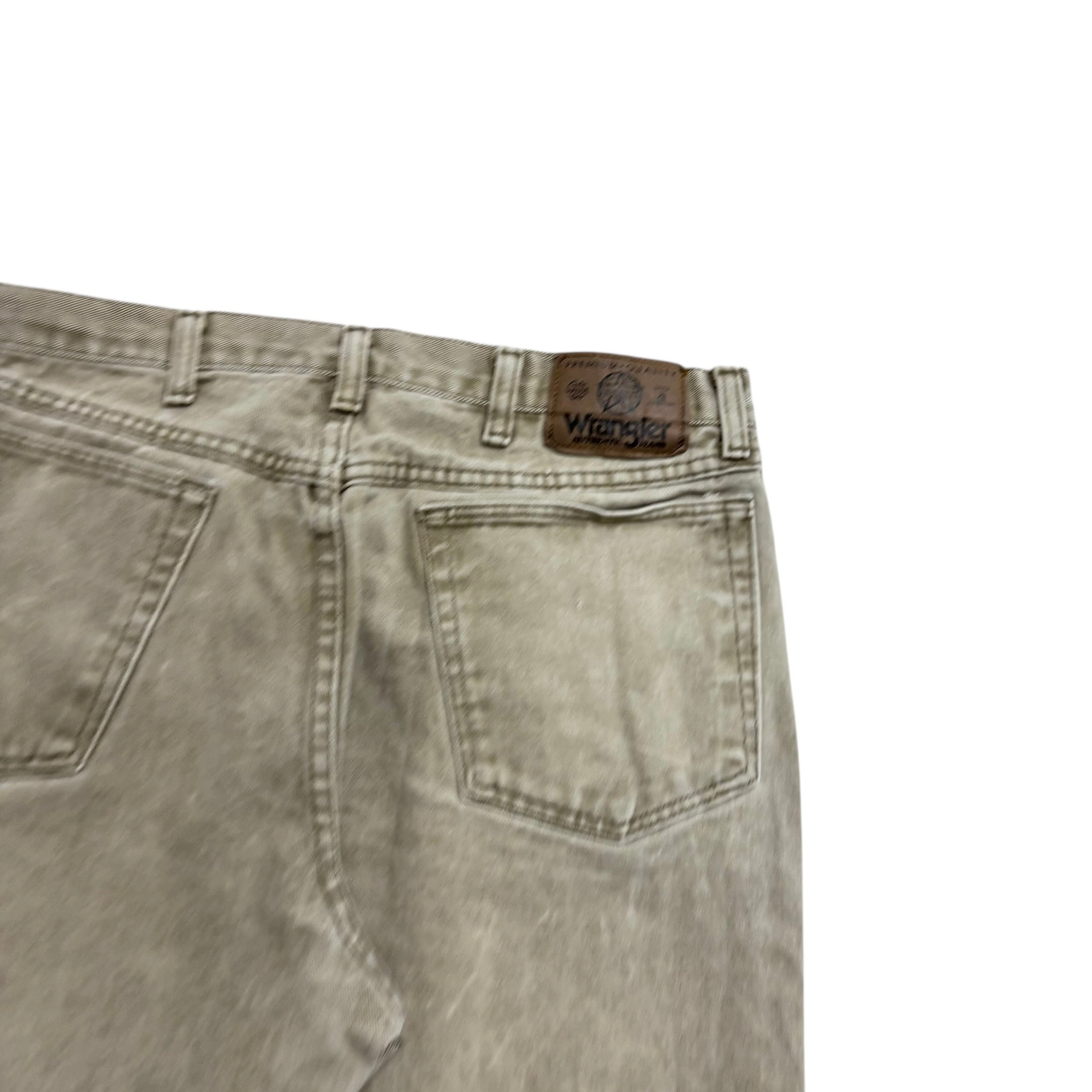 Wrangler Jeans W32 L28 Mens Green Relaxed Tapered Fit Vintage Denim (F)