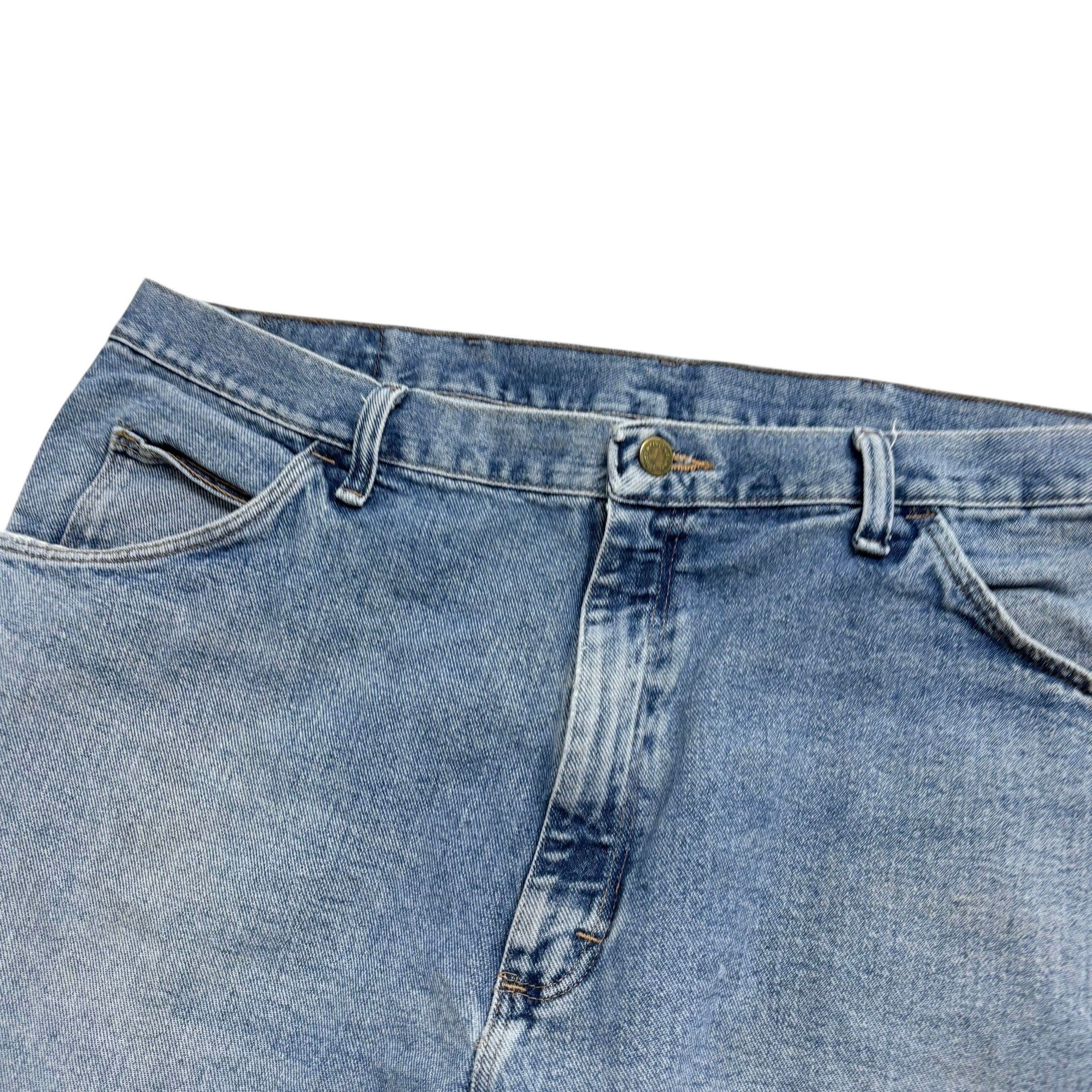 Vintage Wrangler Baggy Jorts W40 Mens Denim Shorts Light Blue Relaxed Fit