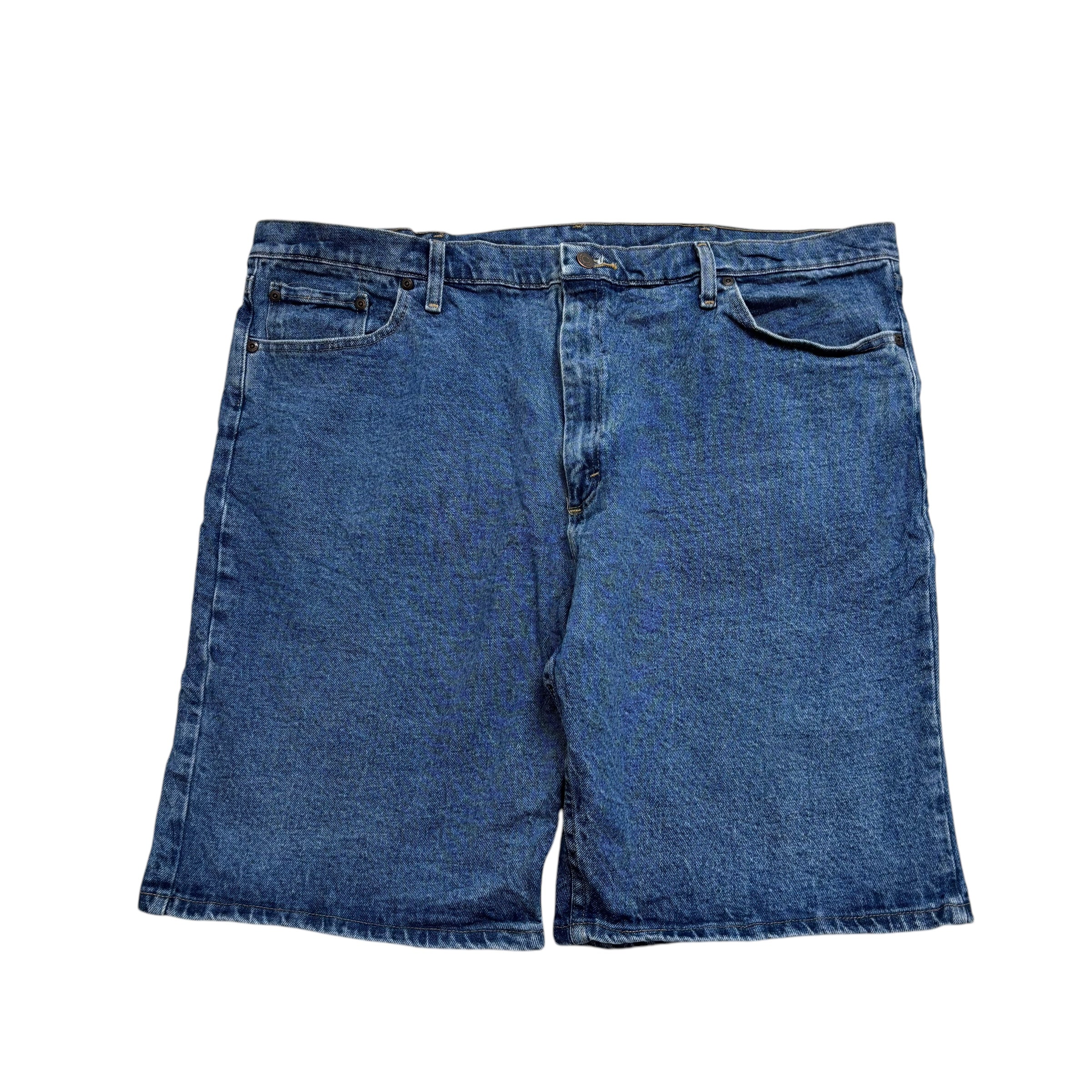 Wrangler Jorts W42 Mens Denim Shorts Mid Blue Regular Fit Stretch (E)