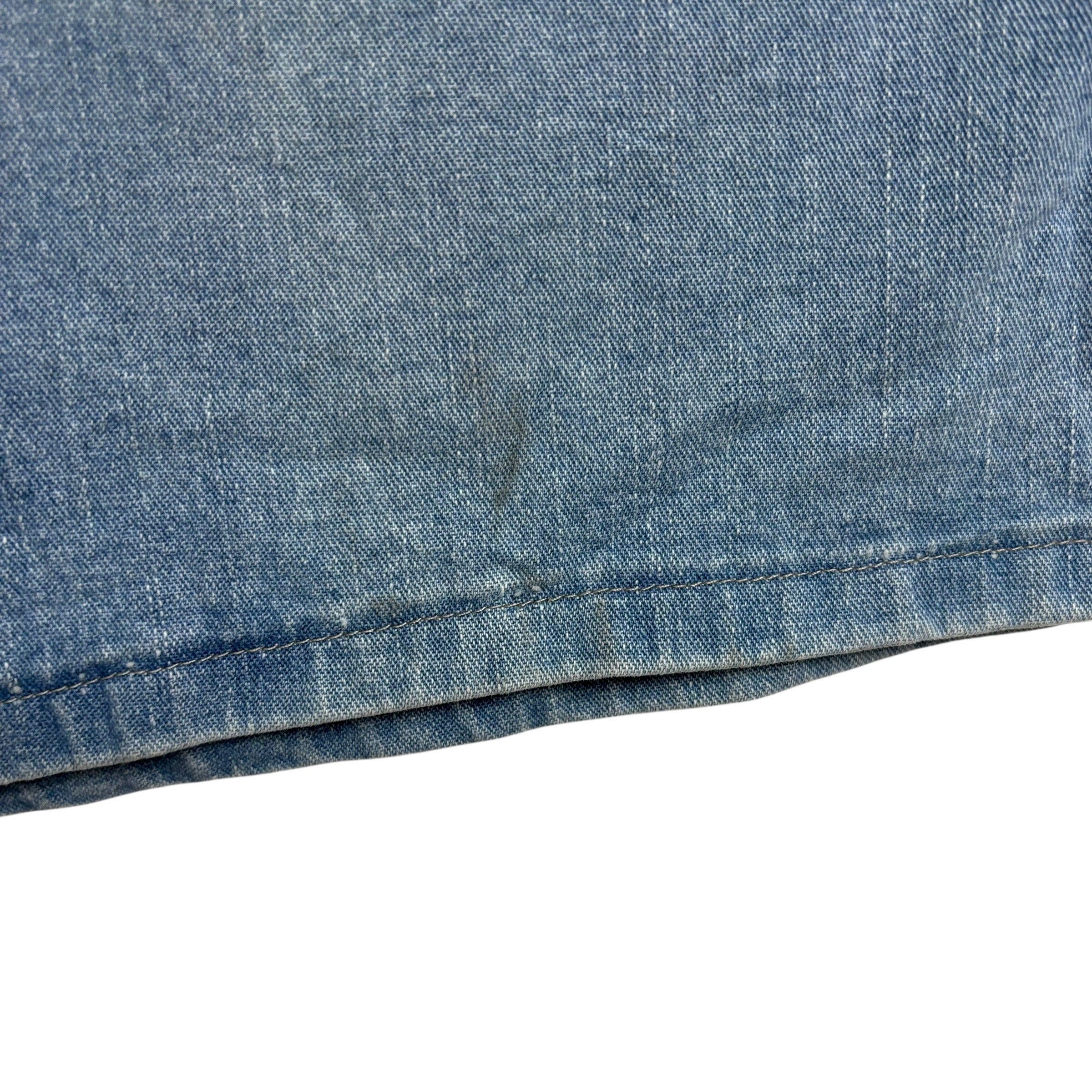 Wrangler Jorts W48 Mens Light Blue Denim Shorts Baggy Carpenter Stretch